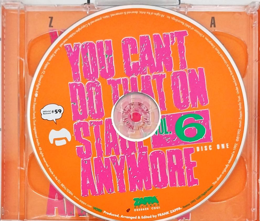 Frank Zappa - You Can't Do That On Stage Anymore Vol. 6 (CD) (2)