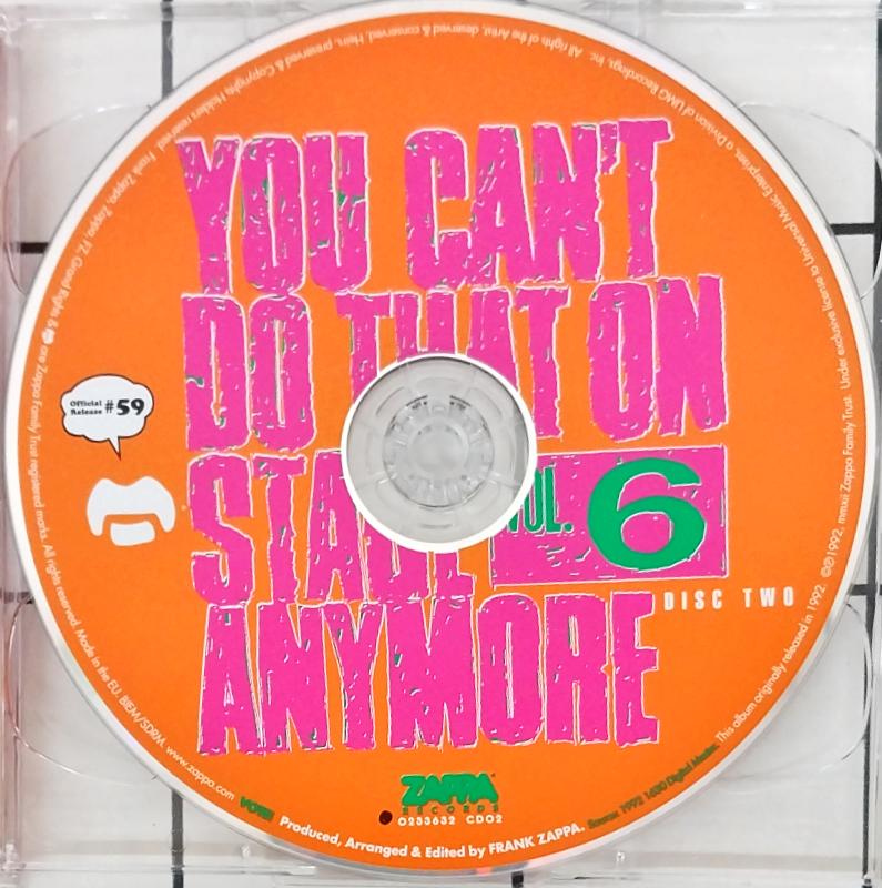 Frank Zappa - You Can't Do That On Stage Anymore Vol. 6 (CD) (2)