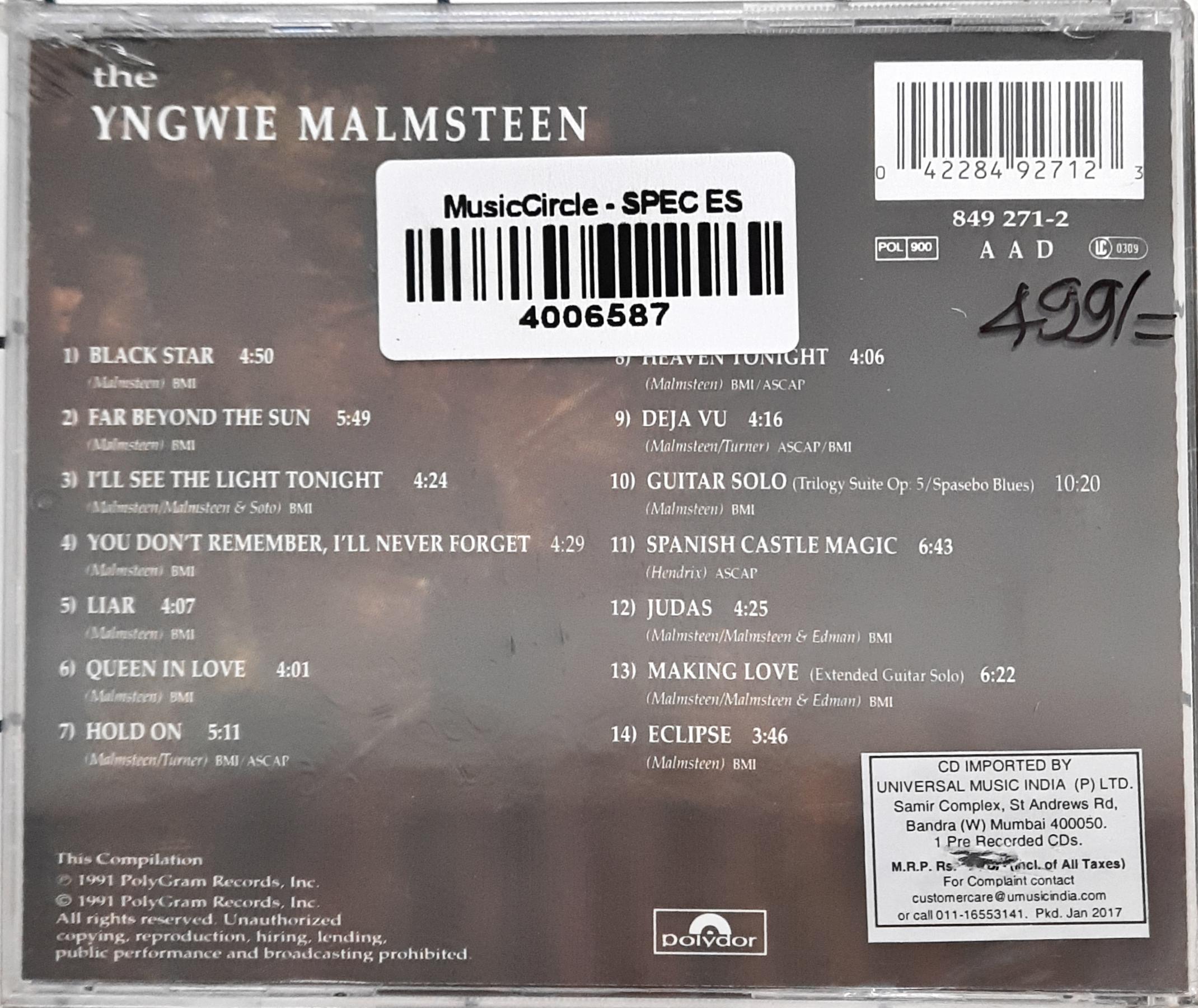 Yngwie Malmsteen - The Yngwie Malmsteen Collection (CD)