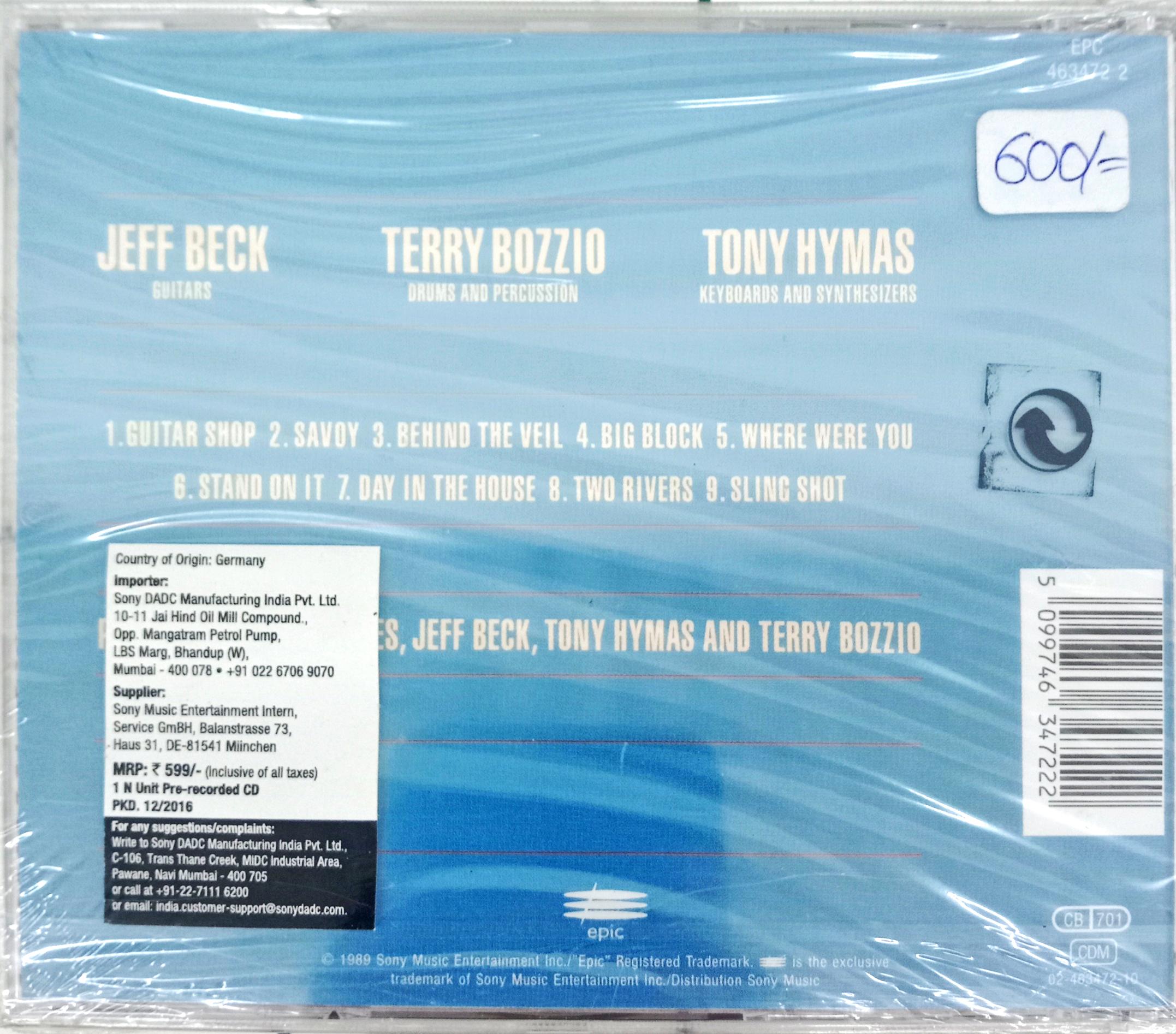 Jeff Beck With Terry Bozzio And Tony Hymas –  - Jeff Beck's Guitar Shop (CD)