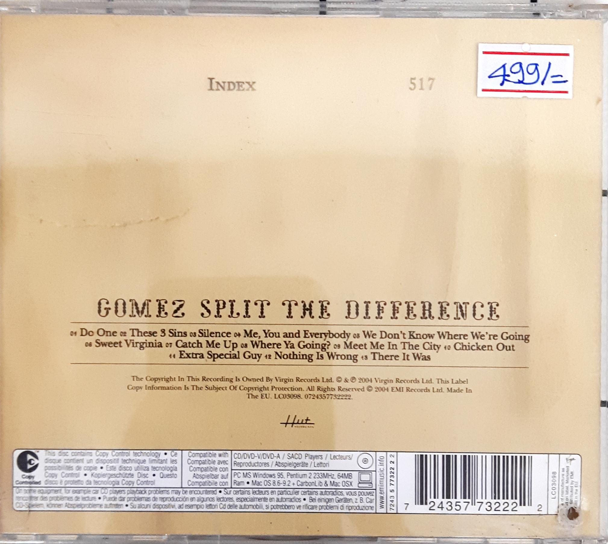 Gomez Split  - The Diffrence (CD)