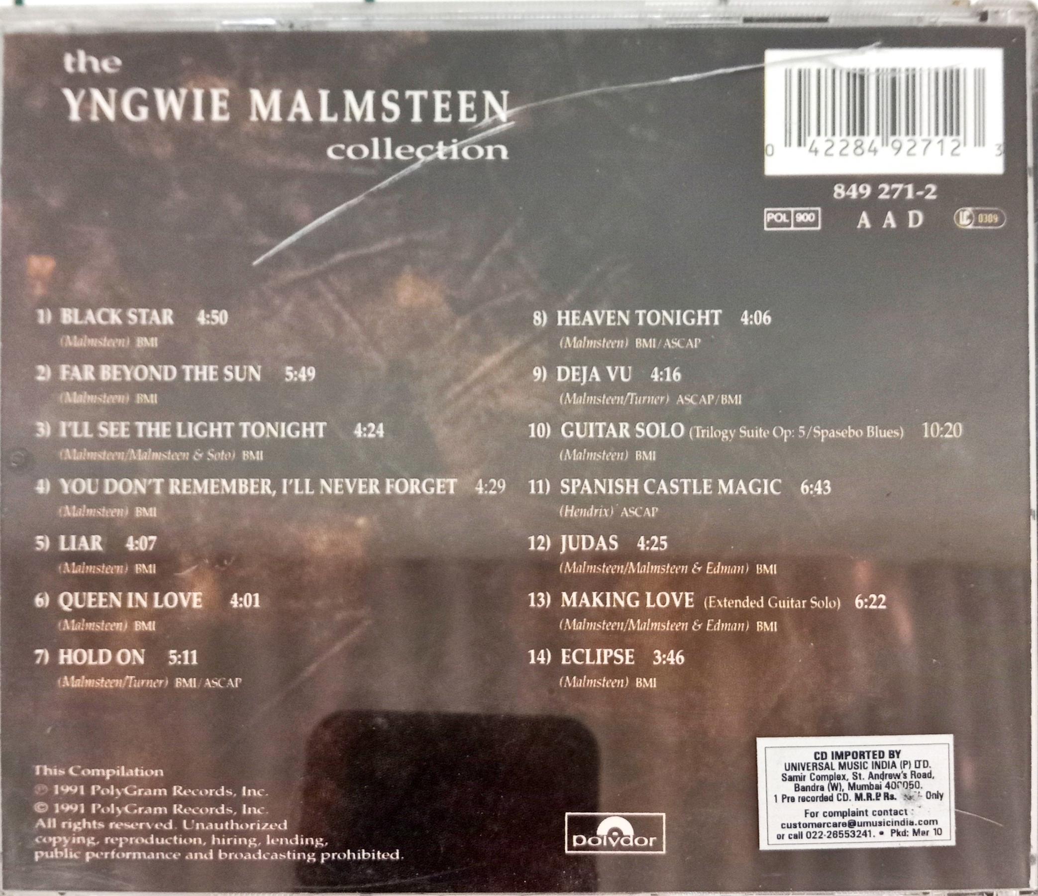 Yngwie Malmsteen - The Yngwie Malmsteen Collection (CD)