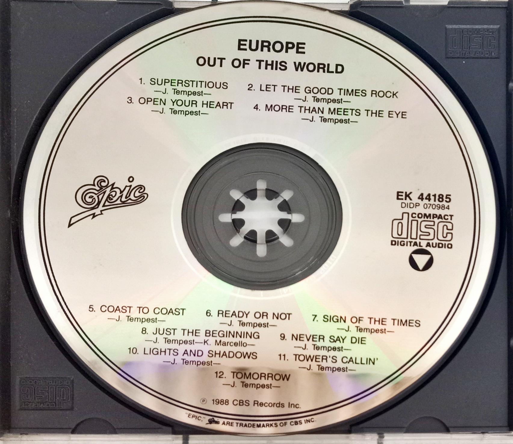 Europe - Out Of This World (CD)