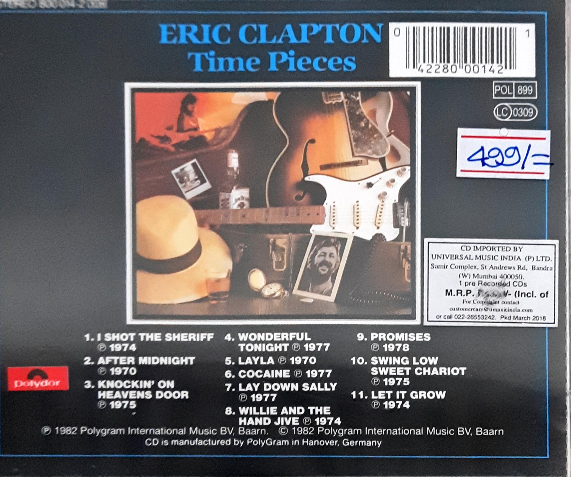 Eric Clapton  - Time Pieces (CD)