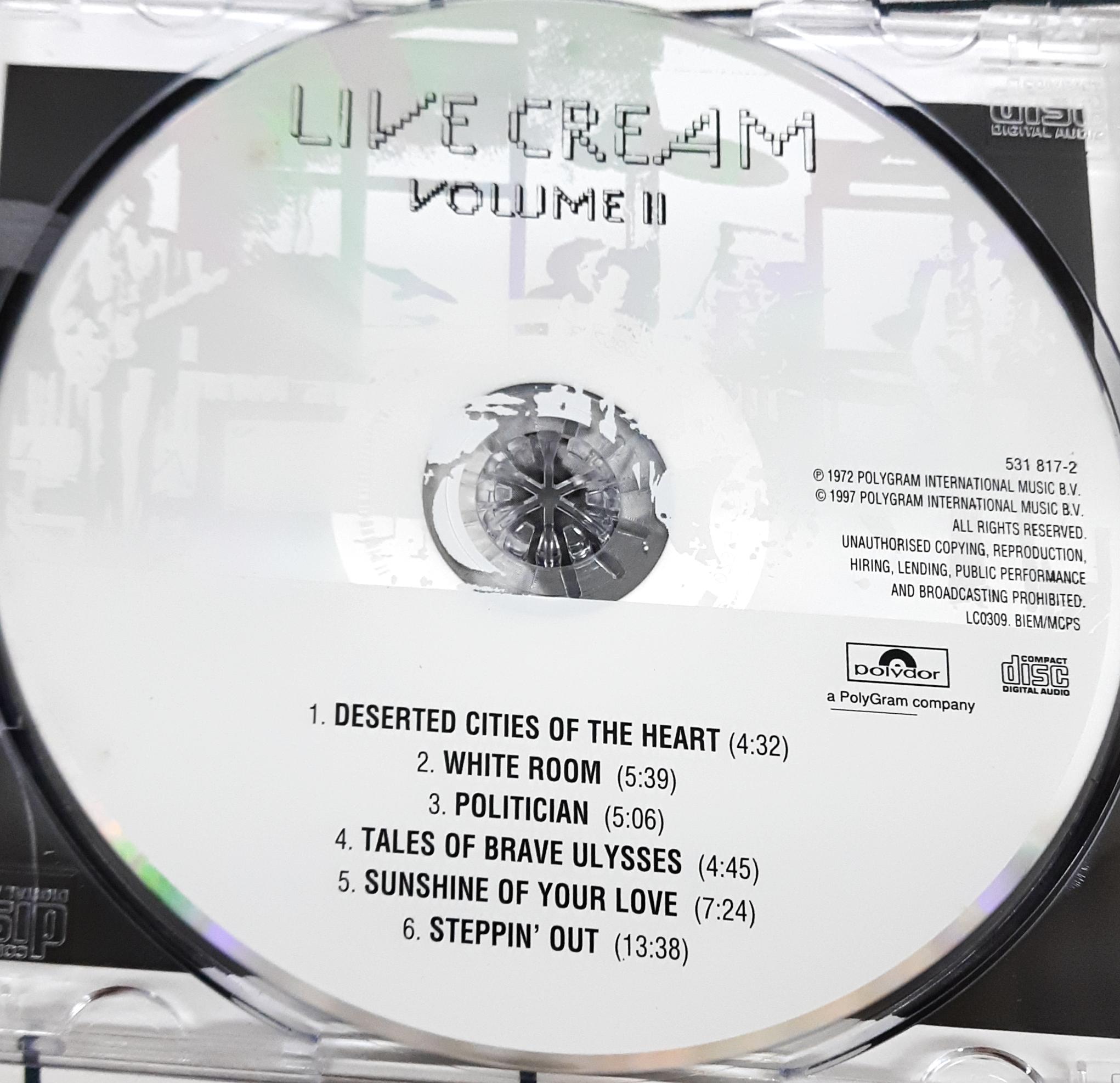 Cream  -  Live Cream Volume II (CD)