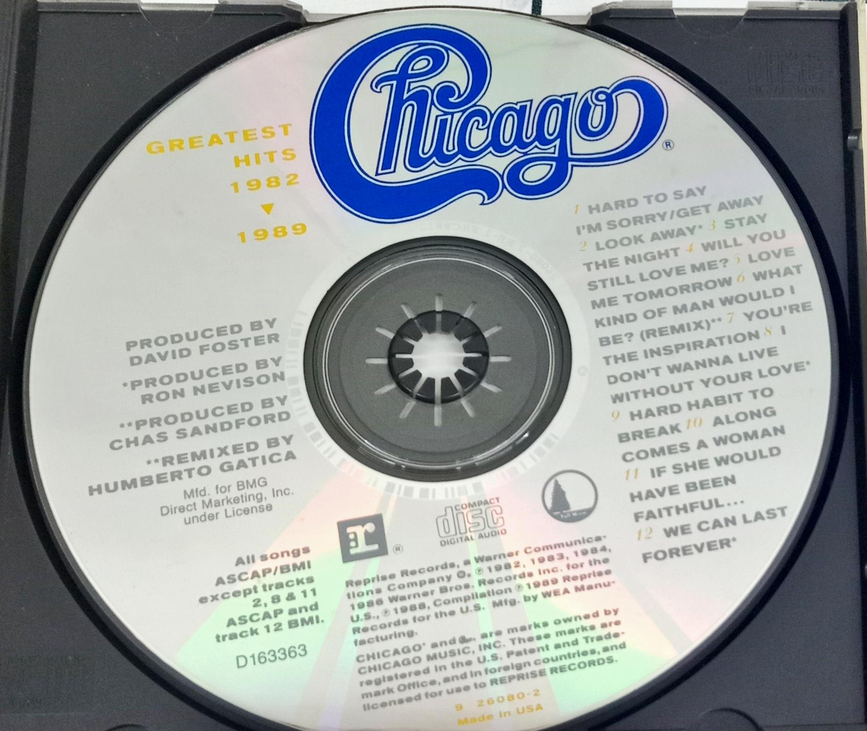 Chicago (2) - Greatest Hits 1982-1989 (CD)