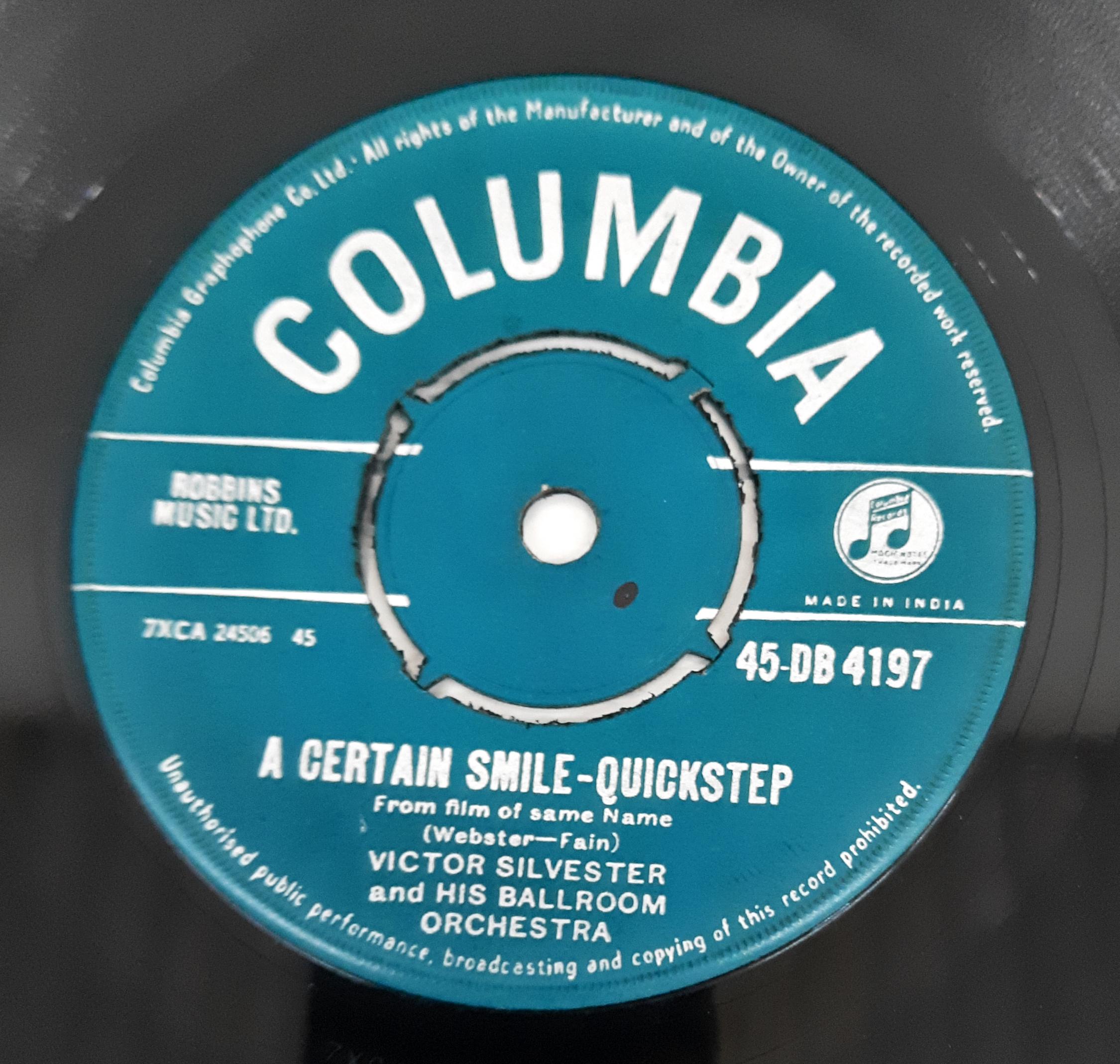 Victor Silvester And His Ballroom Orchestra  - A Certain Smile / Volare (45-RPM)