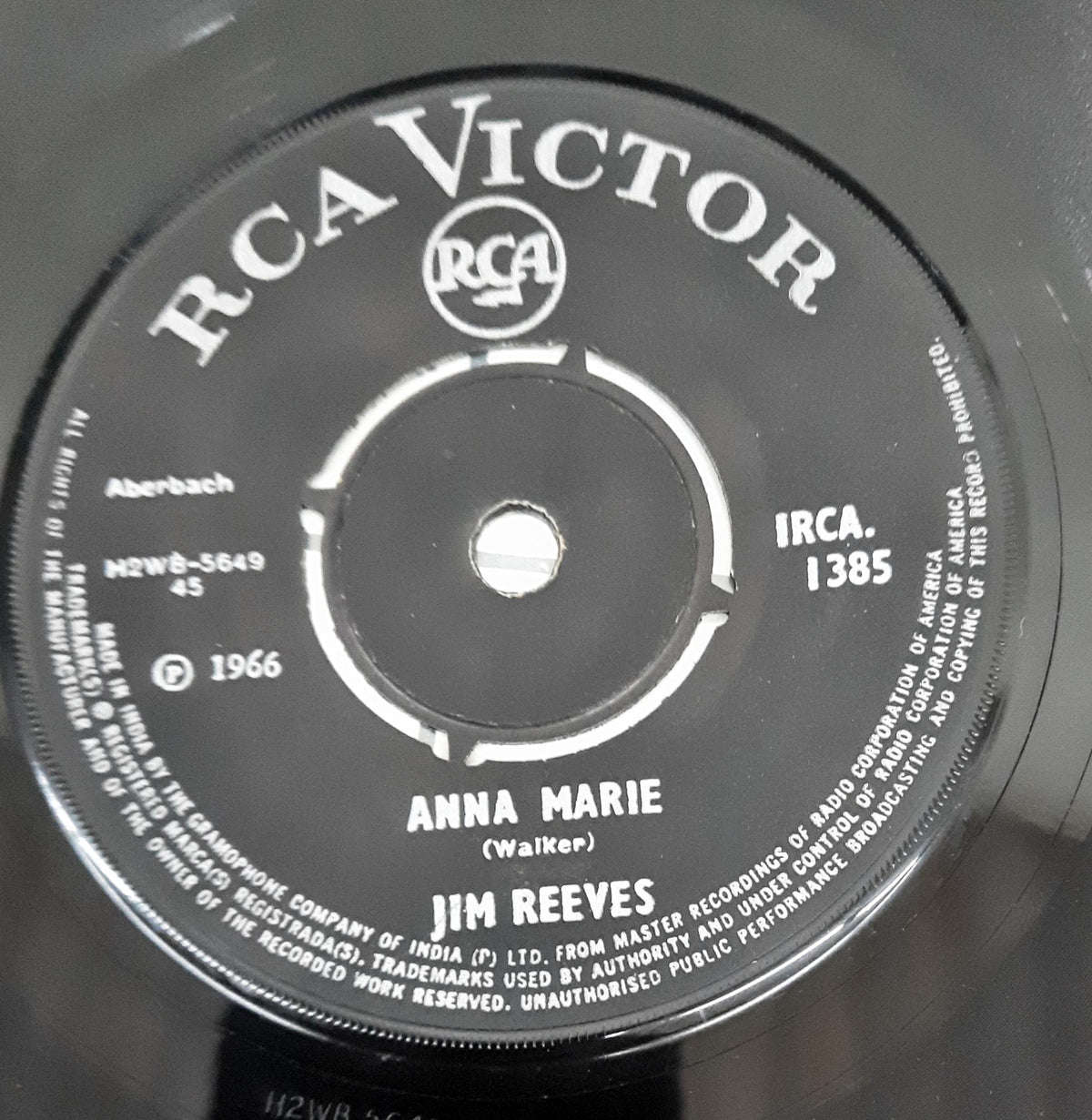 Jim Reeves -  I Love You Because / Anna Marie (45-RPM)