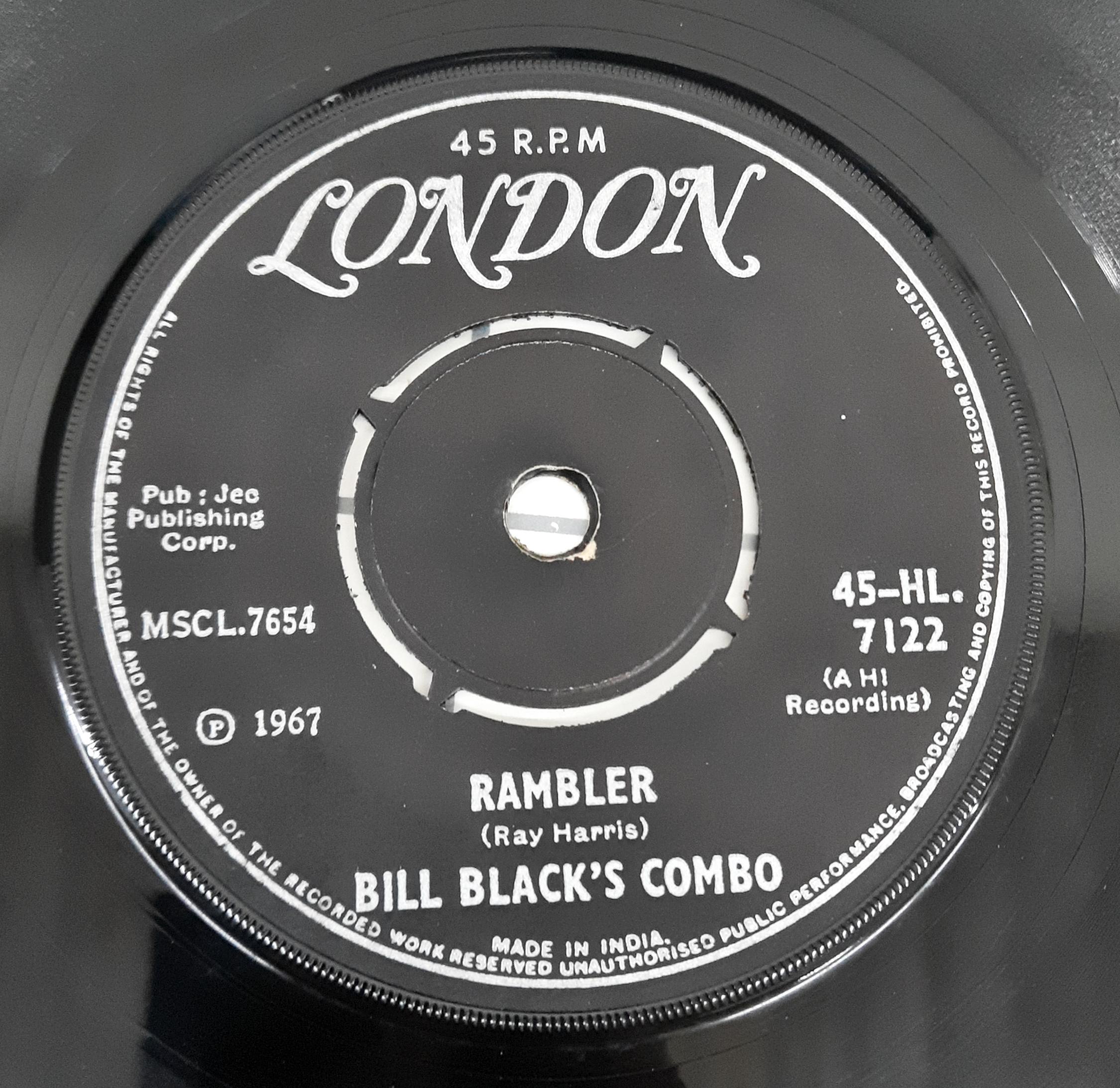 Bill Black's Combo -  Rambler (45-RPM)