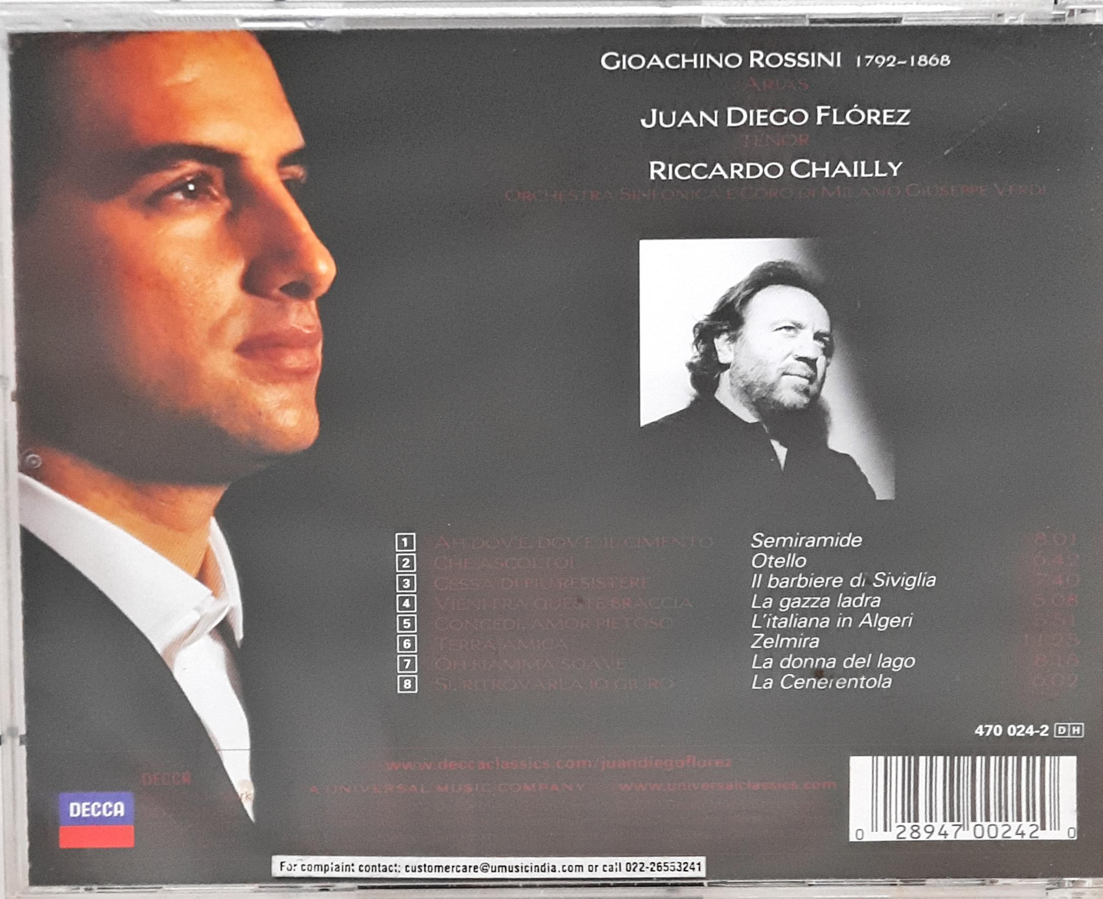 Juan Diego Flórez*, Riccardo Chailly, Orchestra Sinfonica* E Coro Sinfonico Di Milano Giuseppe Verdi - Rossini Arias (CD)