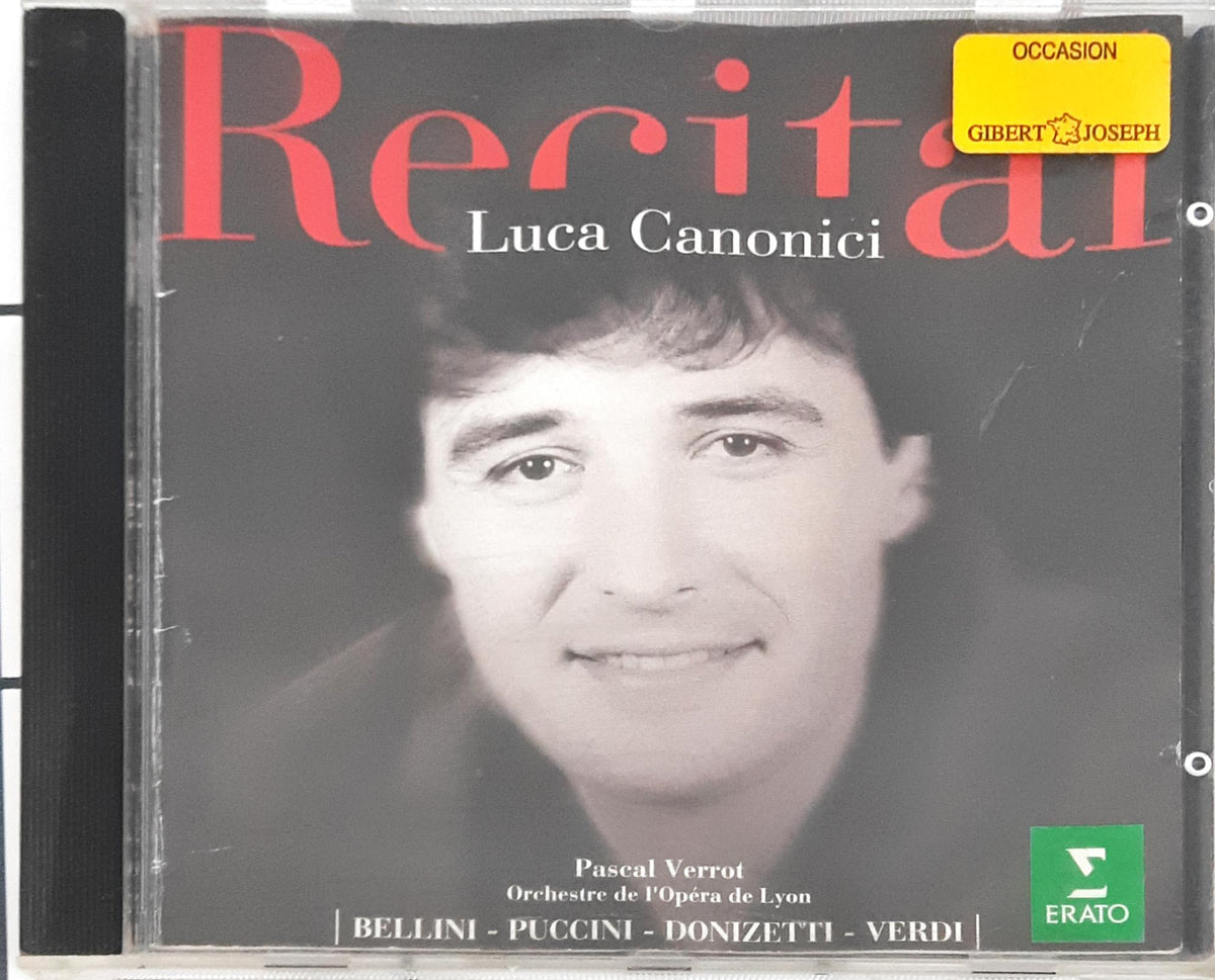 Luca Canonici, Pascal Verrot, Orchestre De L'Opéra De Lyon  - Recital (CD)