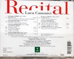 Luca Canonici, Pascal Verrot, Orchestre De L'Opéra De Lyon  - Recital (CD)