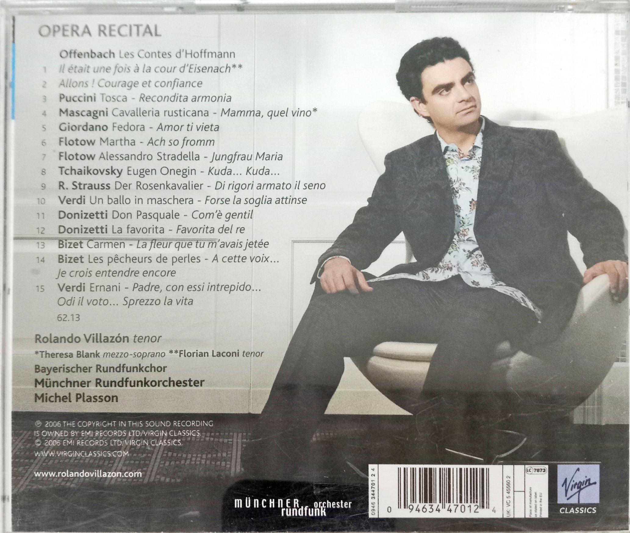 Rolando Villazón, Münchner Rundfunkorchester, Michel Plasson - Opera Recital (CD)