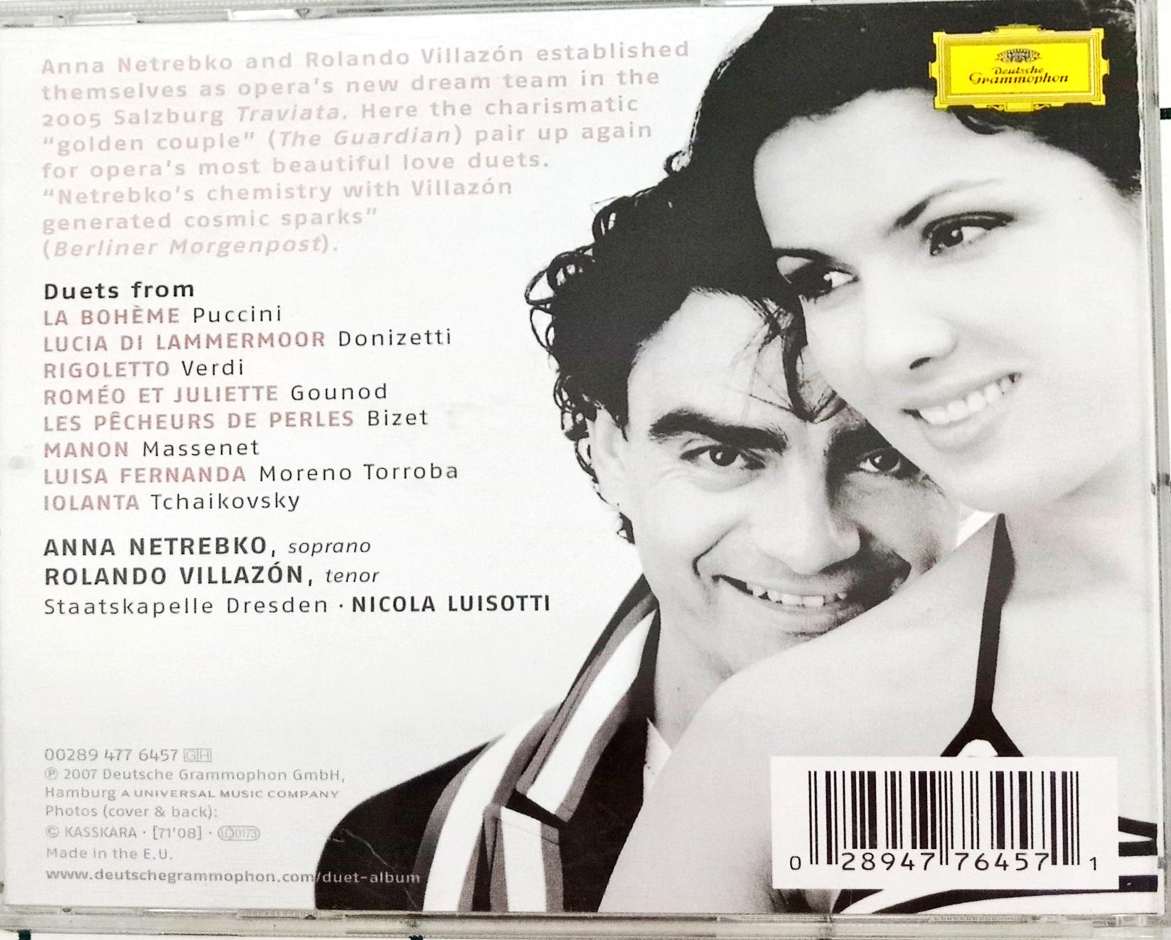 Anna Netrebko & Rolando Villazón, Staatskapelle Dresden, Nicola Luisotti - Duets (CD)