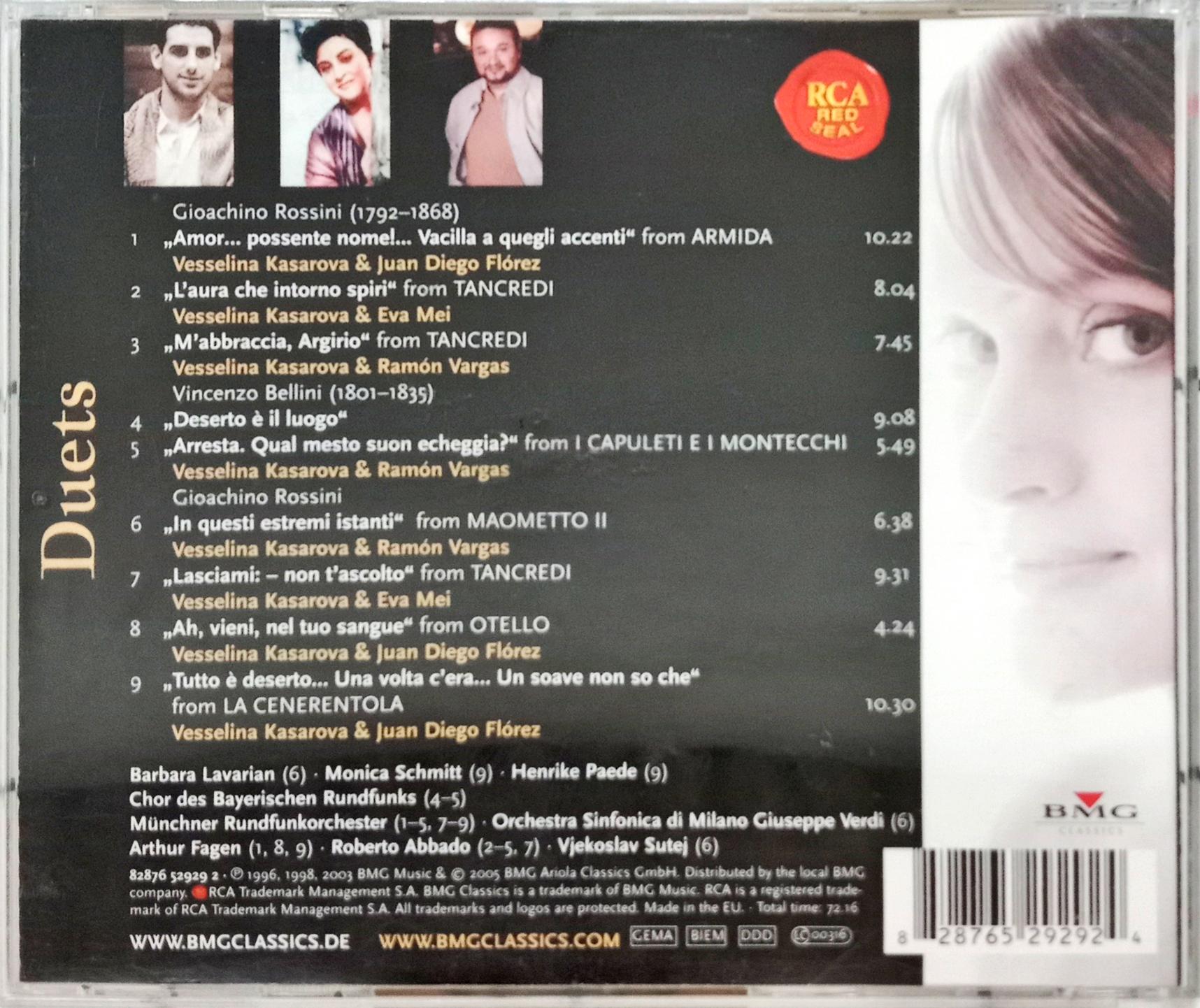 Vesselina Kasarova, Juan Diego Florez, Ramón Vargas, Eva Mei – Duets: Vesselina Kasarova & Juan Diego Florez - Eva Mei - Ramon Vergas (CD)