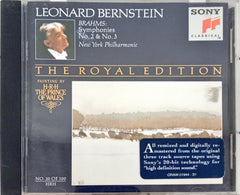 Leonard Bernstein, Brahms*, New York Philharmonic - Symphonies No. 2 & No. 3 (CD)