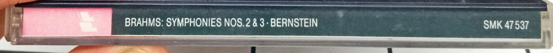 Leonard Bernstein, Brahms*, New York Philharmonic - Symphonies No. 2 & No. 3 (CD)