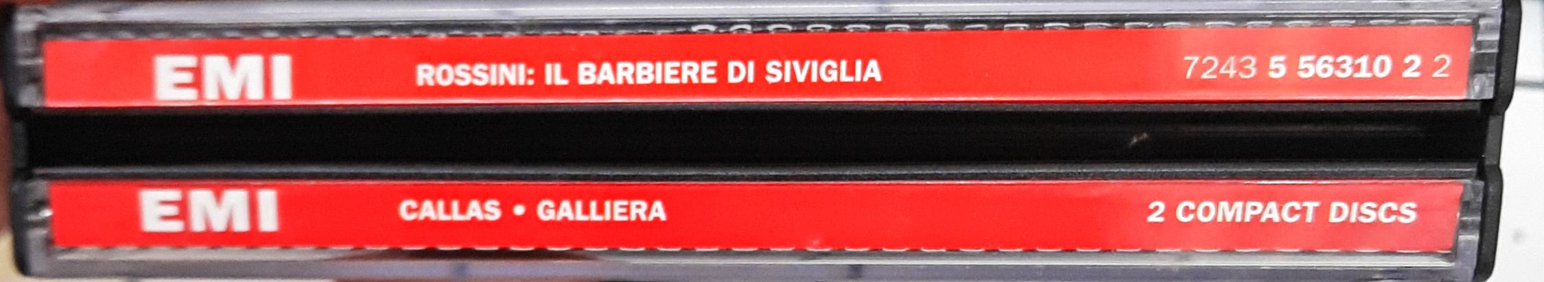 Rossini* - Maria Callas, Luigi Alva, Tito Gobbi, Philharmonia Orchestra And Chorus*, Alceo Galliera - Il Barbiere Di Siviglia (CD)