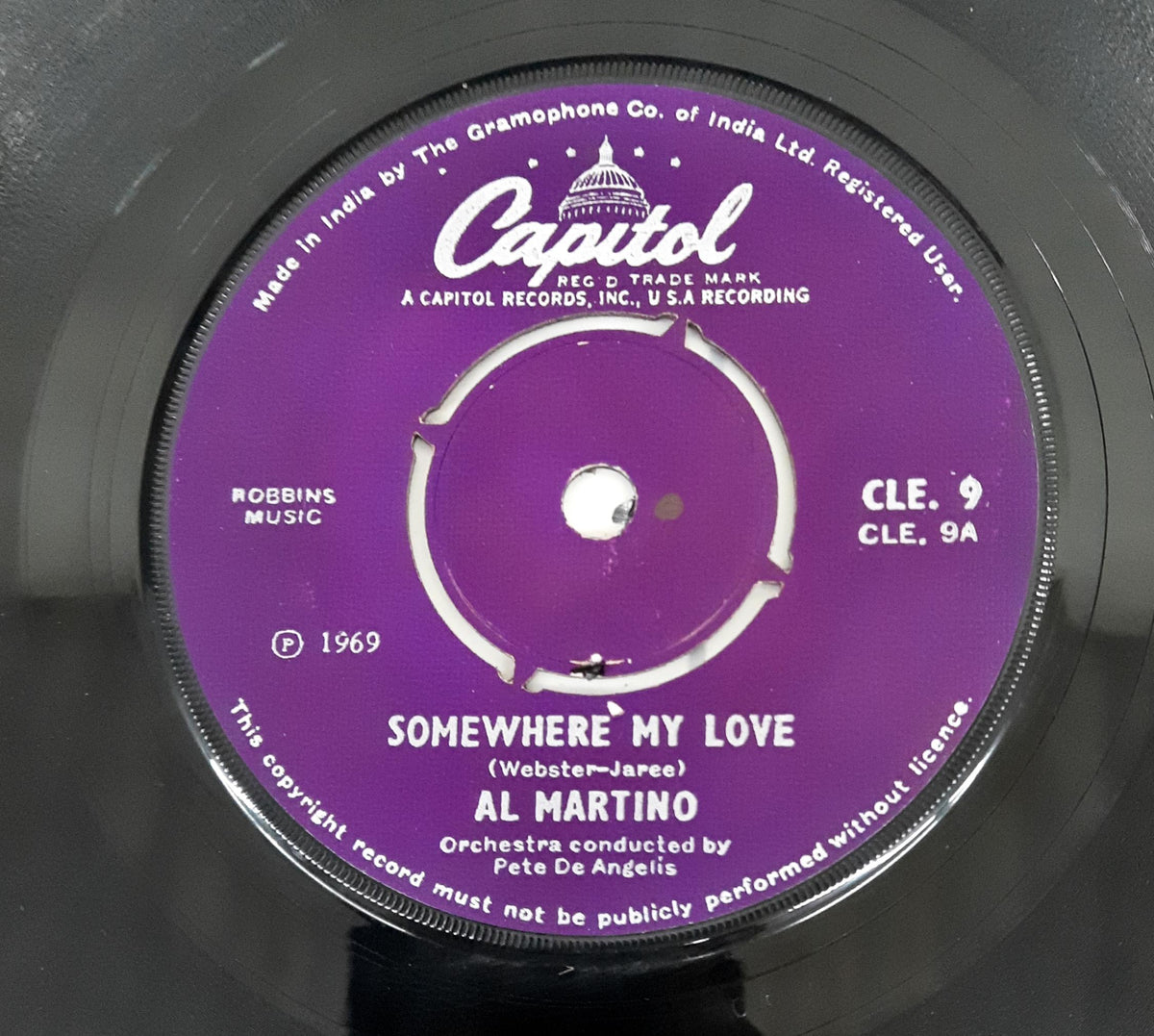 Al Martino - Somewhere My Love (45-RPM)