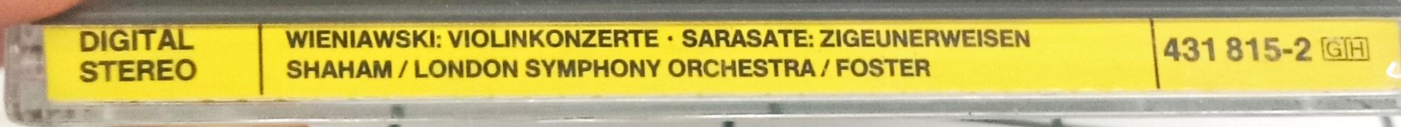 Wieniawski*, Sarasate* - Gil Shaham, London Symphony Orchestra, Lawrence Foster - Violin Concertos Nos. 1 & 2, Zigeunerweisen (CD)