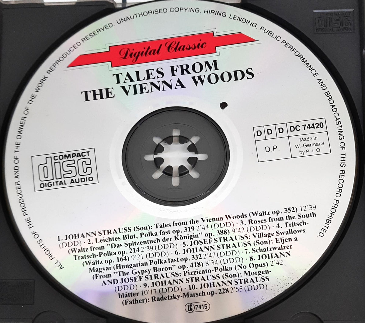 Orchester Der Wiener Volksoper* Conductor Peter Falk (2) Conductor Carl Michalski, Johann Strauss - Tales From The Vienna Woods (CD)