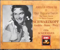 Johann Strauss II*, Schwarzkopf*, Gedda*, Kunz*, Prey*, Otto Ackermann - Der Zigeunerbaron = The Gypsy Baron = Le Baron Tzigane (CD)