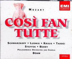 Mozart* / Schwarzkopf*, Ludwig*, Steffek*, Kraus*, Taddei*, Berry*, The Philharmonia Orchestra* And Chorus*, Karl Böhm - Così Fan Tutte (CD)