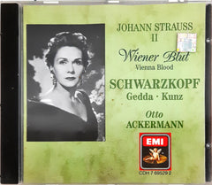 Johann Strauss II* – Schwarzkopf* • Gedda* • Kunz* / Otto Ackermann - Wiener Blut • Vienna Blood (CD)