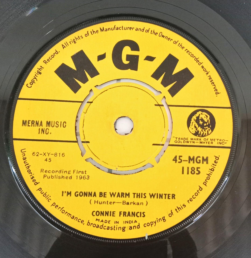 Connie Francis  - I'm Gonna Be Warm This Winter (45-RPM)