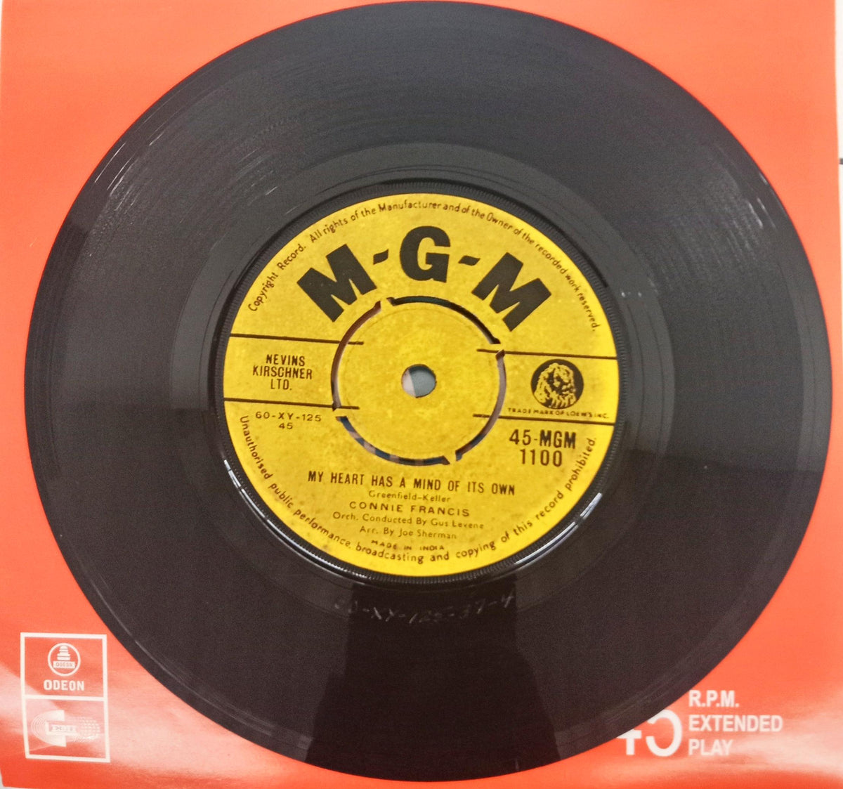 Connie Francis - My Heart Has A Mind Of Its Own (45-RPM)