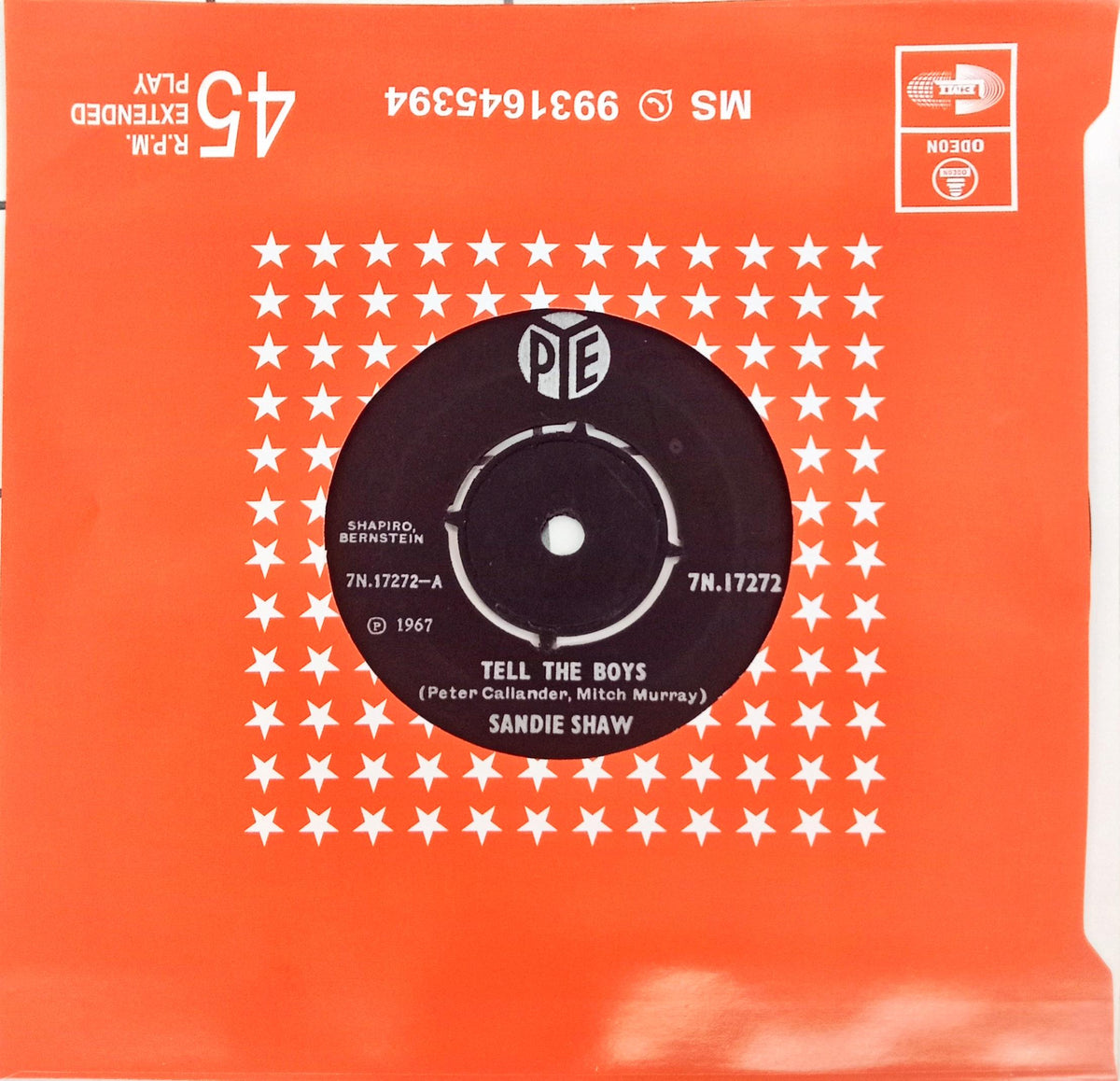 Sandie Shaw  -  Puppet On A String (45rpm)