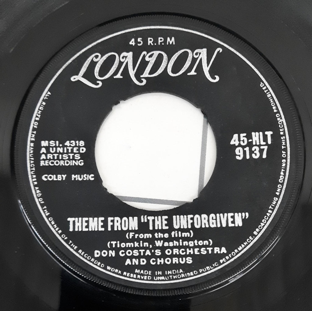 Don Costa's Orchestra And Chorus  - Theme From "The Unforgiven" (45-RPM)