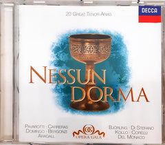 Giacomo Aragall, Carlo Bergonzi, Jussi Björling, José Carreras, Franco Corelli, Placido Domingo, René Kollo, Mario del Monaco, Luciano Pavarotti, Giuseppe di Stefano - Nessun Dorma: 20 Great Tenor Arias (CD)