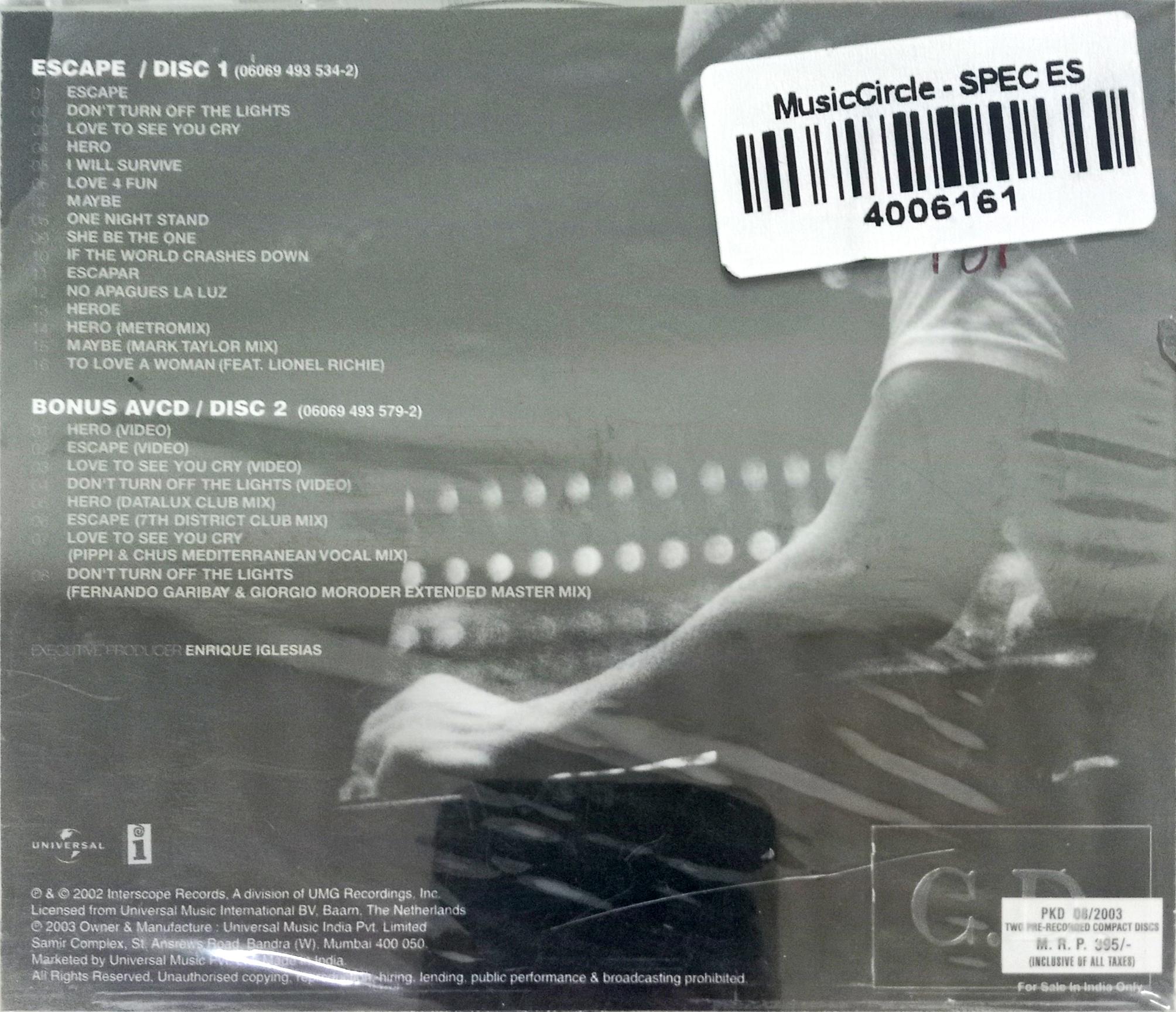 Enrique - Escape (CD)