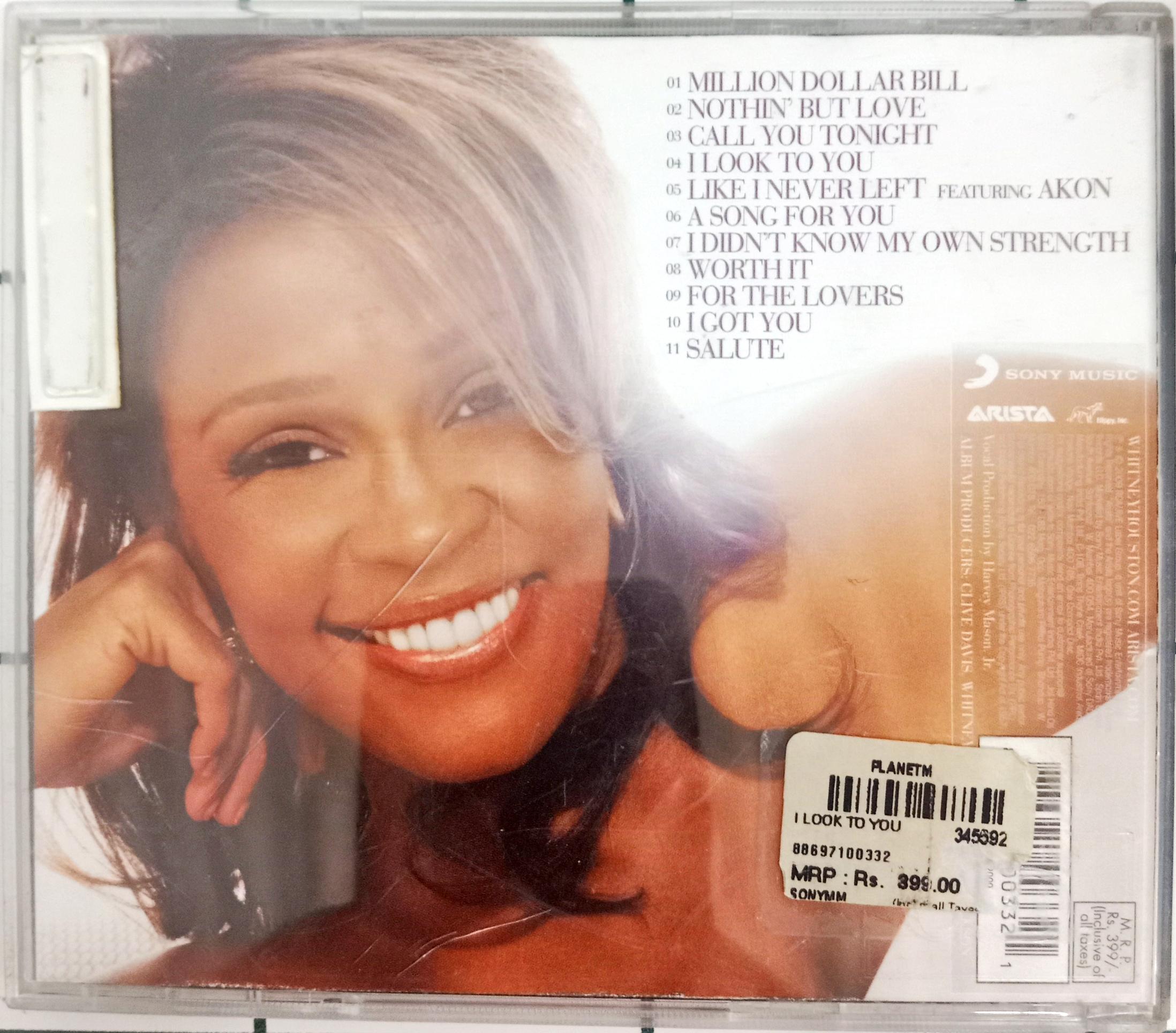 Whitney Houston -  I Look To You (CD)