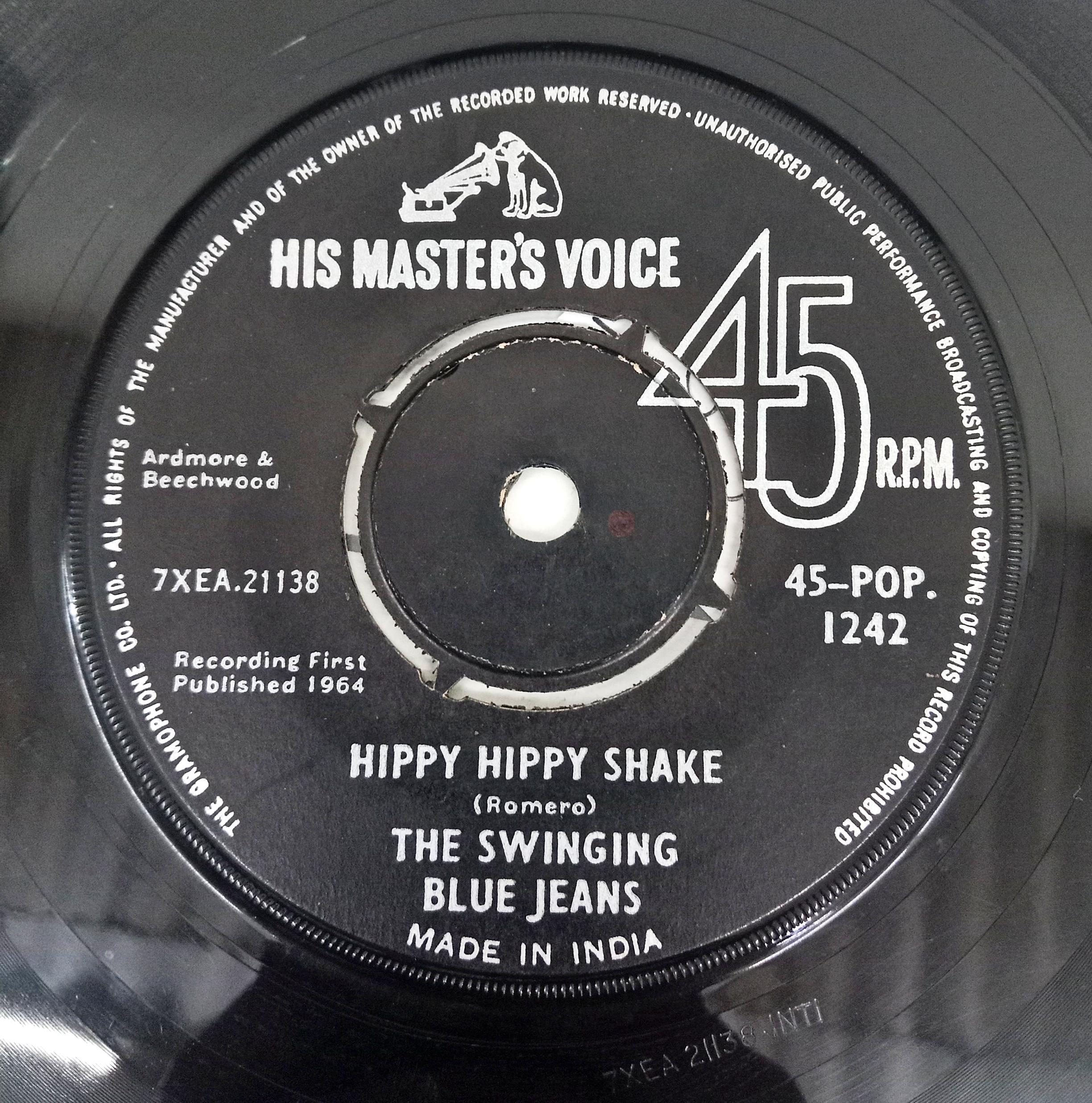 The Swinging Blue Jeans -  Hippy Hippy Shake (45-RPM)