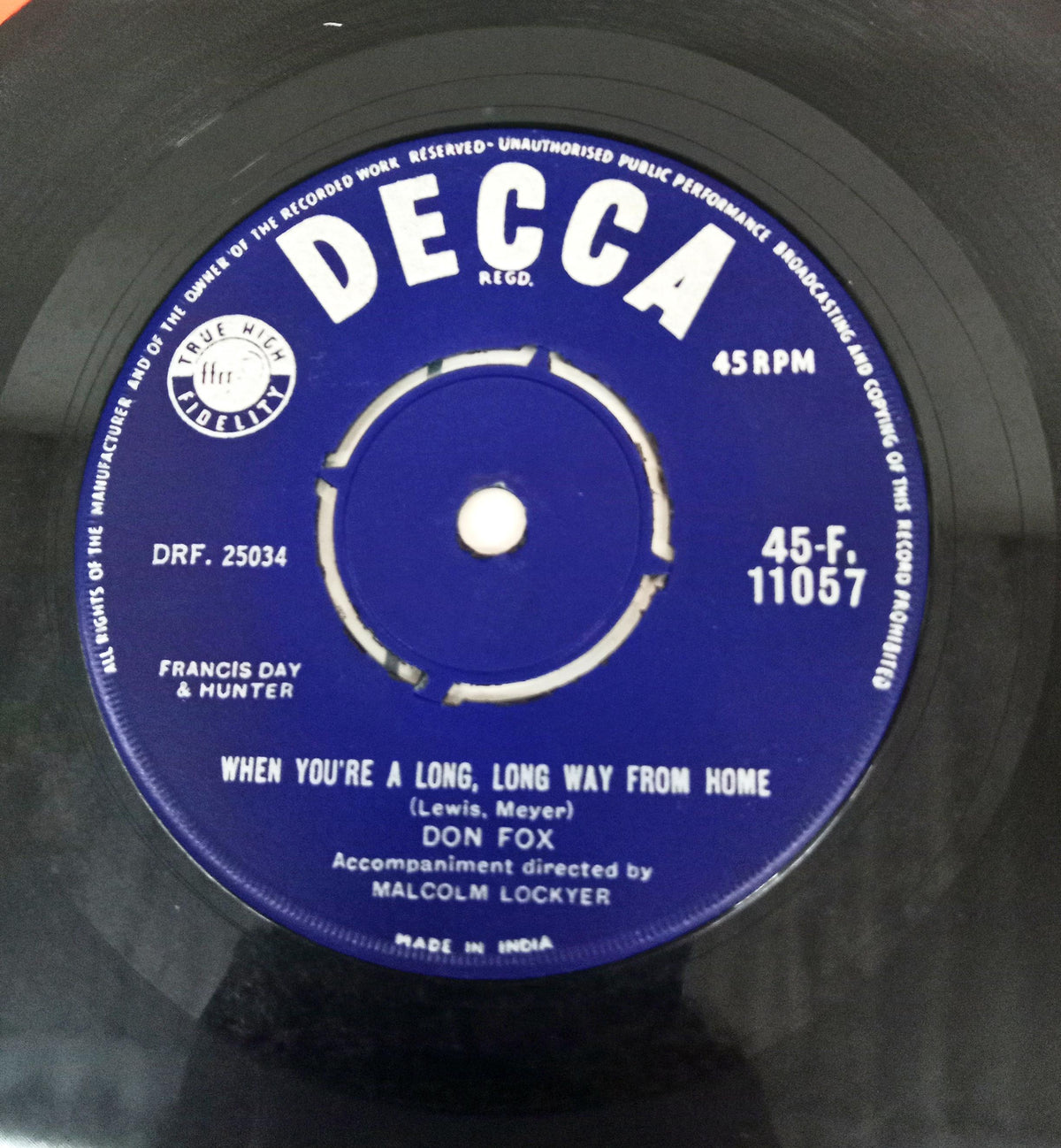Don Fox  - She Was Only Seventeen (45-RPM)