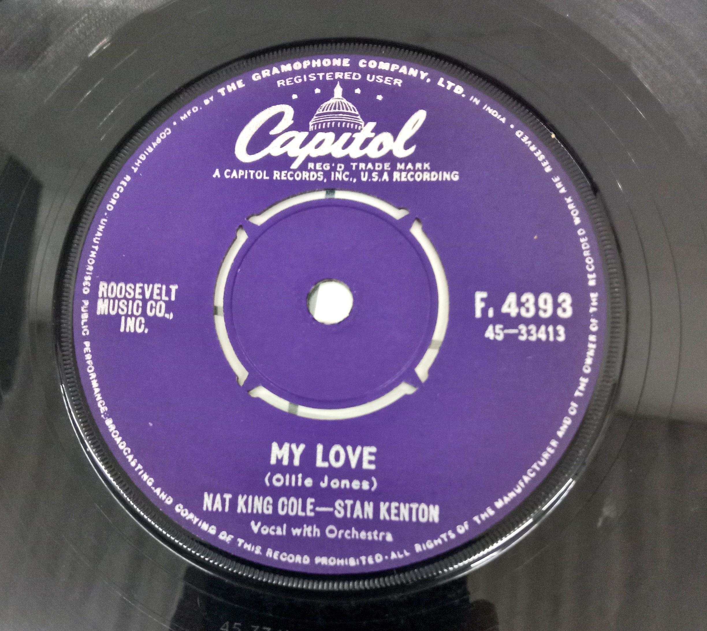 Nat King Cole - Stan Kenton – My Love / Steady (45-RPM)