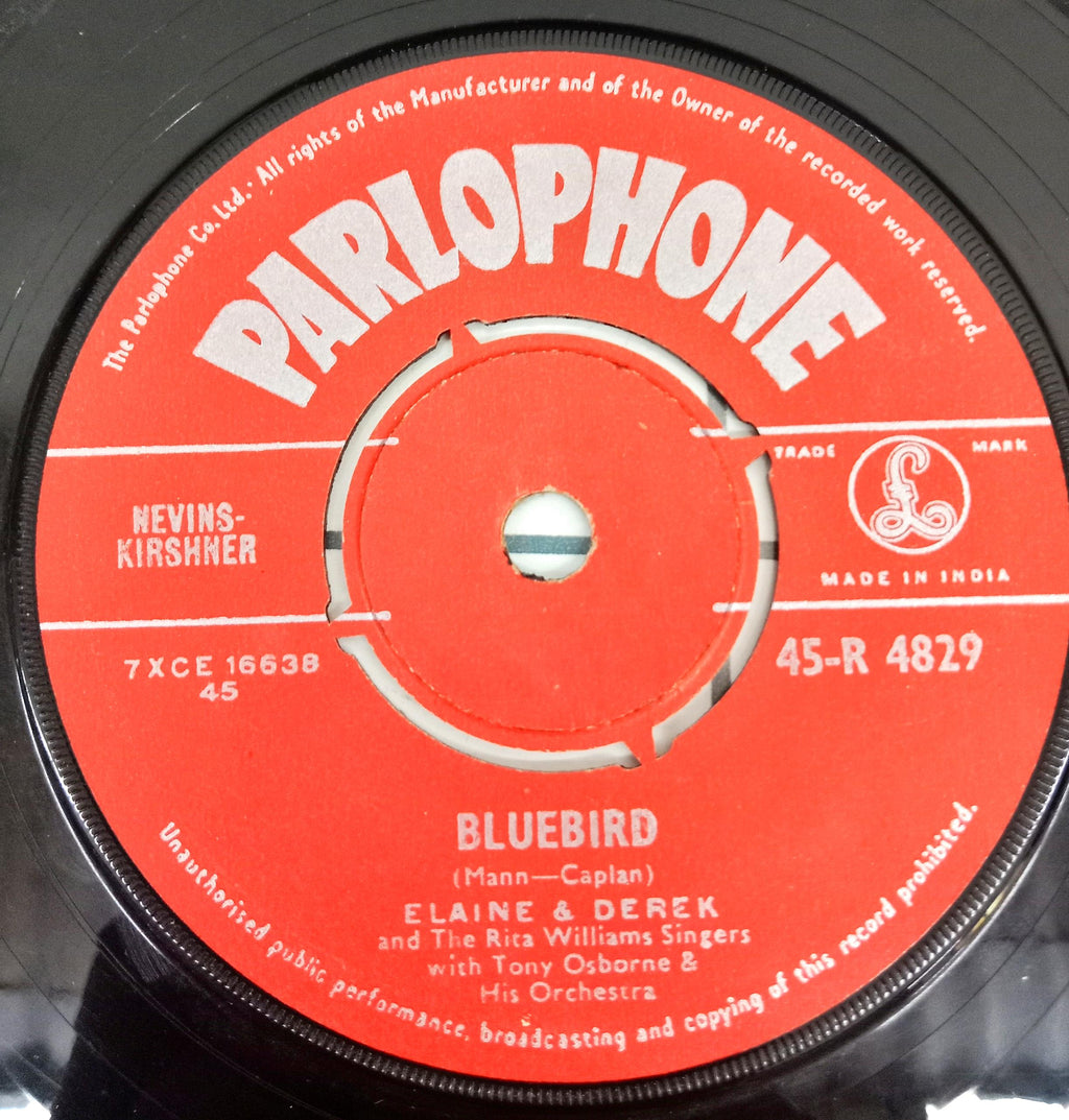 Elaine & Derek* And The Rita Williams Singers –  - Wooden Heart / Bluebird (45-RPM)