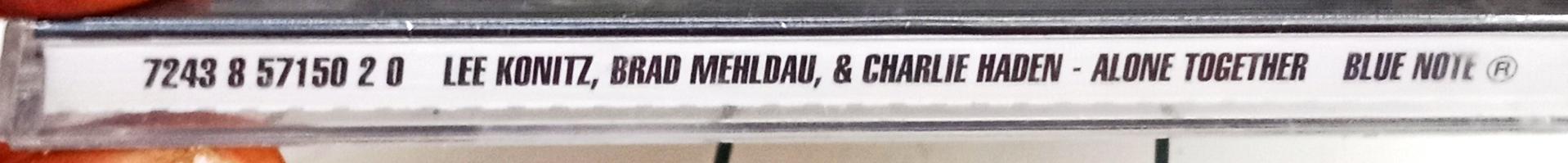 Lee Konitz, Brad Mehldau & Charlie Haden - Alone Together (CD)