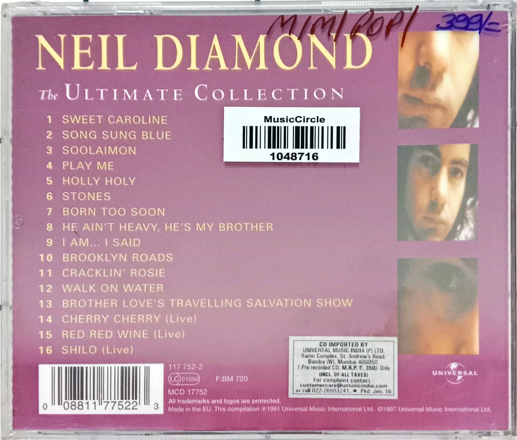 Neil Diamond - The Ultimate Collection (CD)