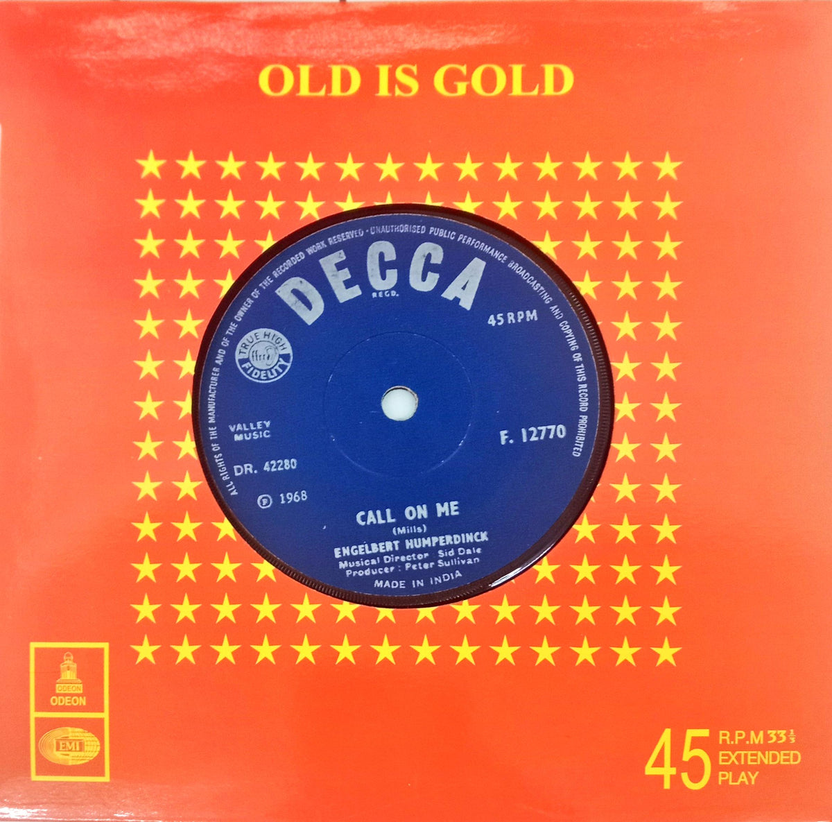 Engelbert Humperdinck -  A Man Without Love (45-RPM)