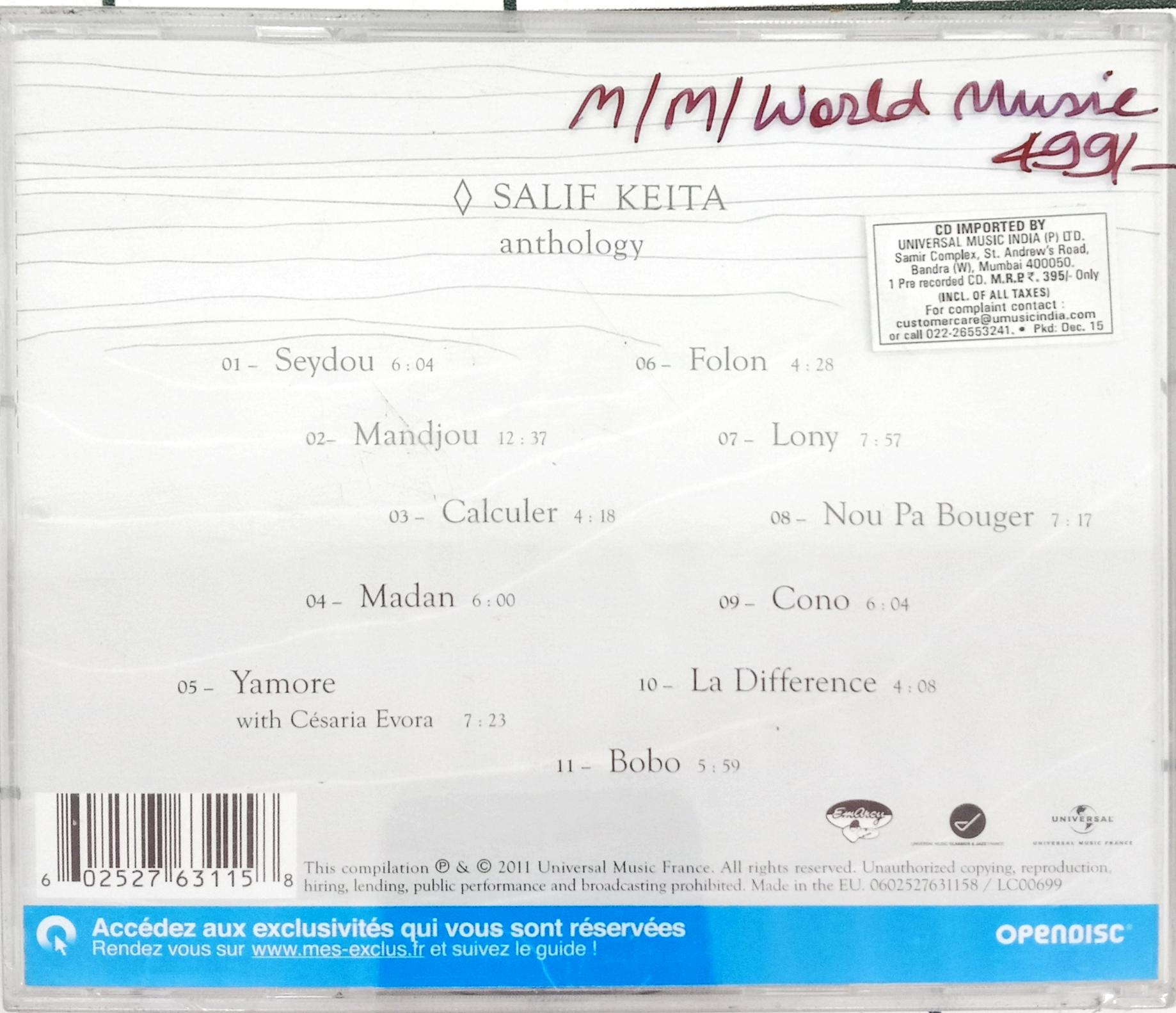 Salif Keita -  Anthology (CD)