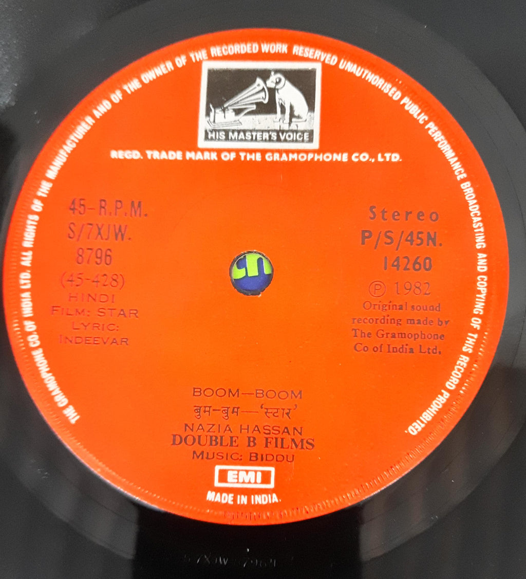 Nazia*, Zoheb Hassan, Biddu  -  Star (45-RPM)