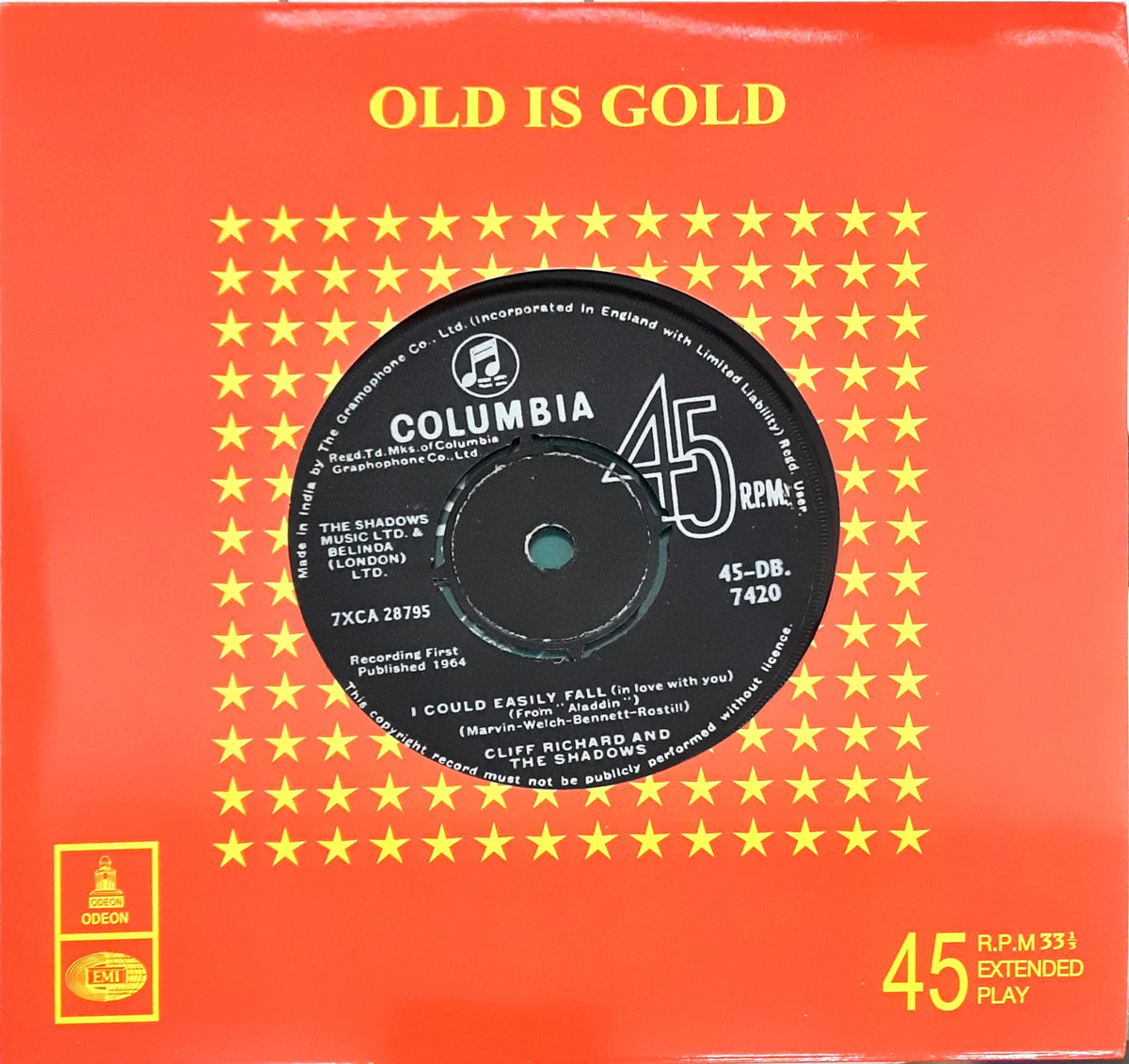 Cliff Richard And The Shadows -  I Could Easily Fall (45-RPM)