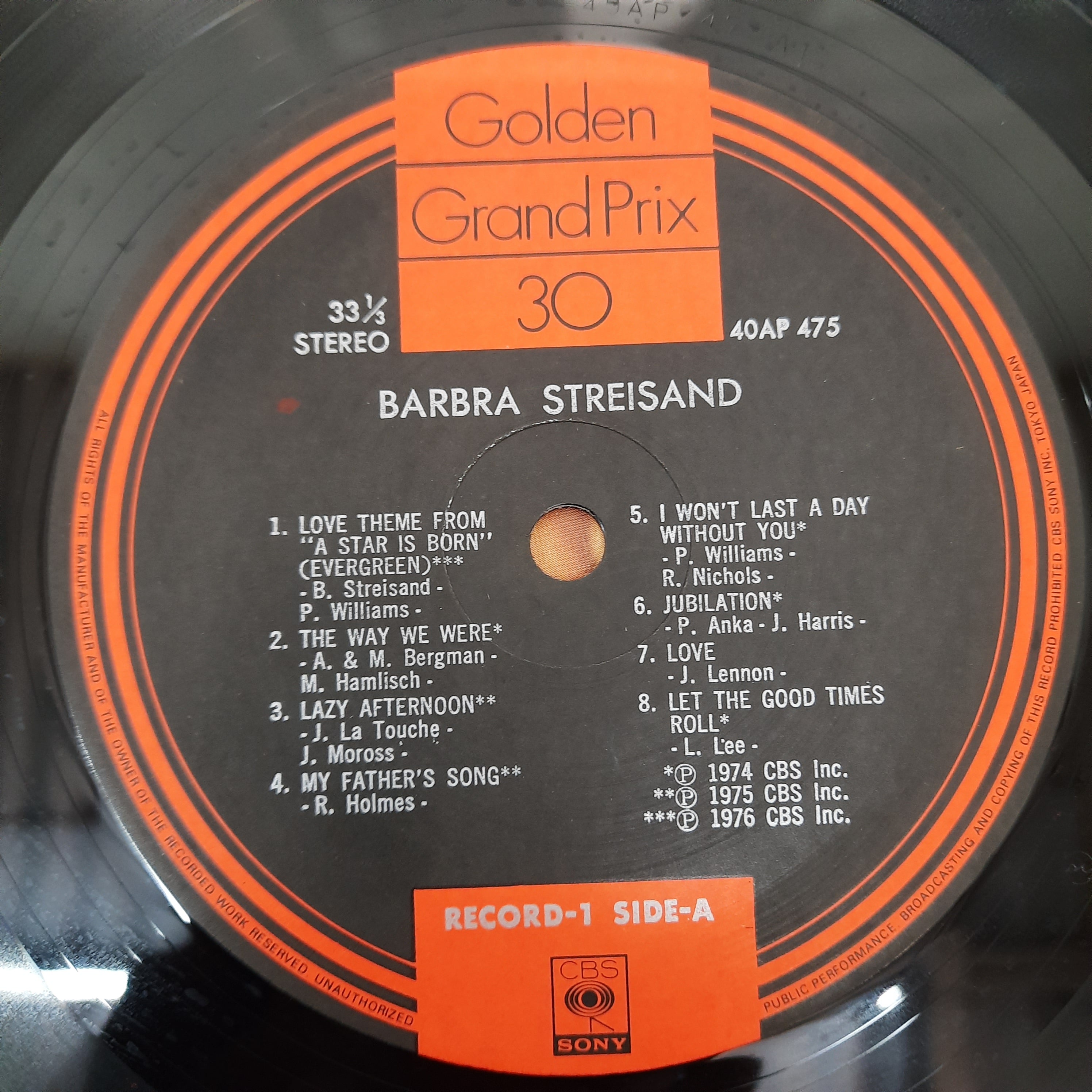 Barbra Streisand - Golden Grand Prix 30 (Vinyl) (2)