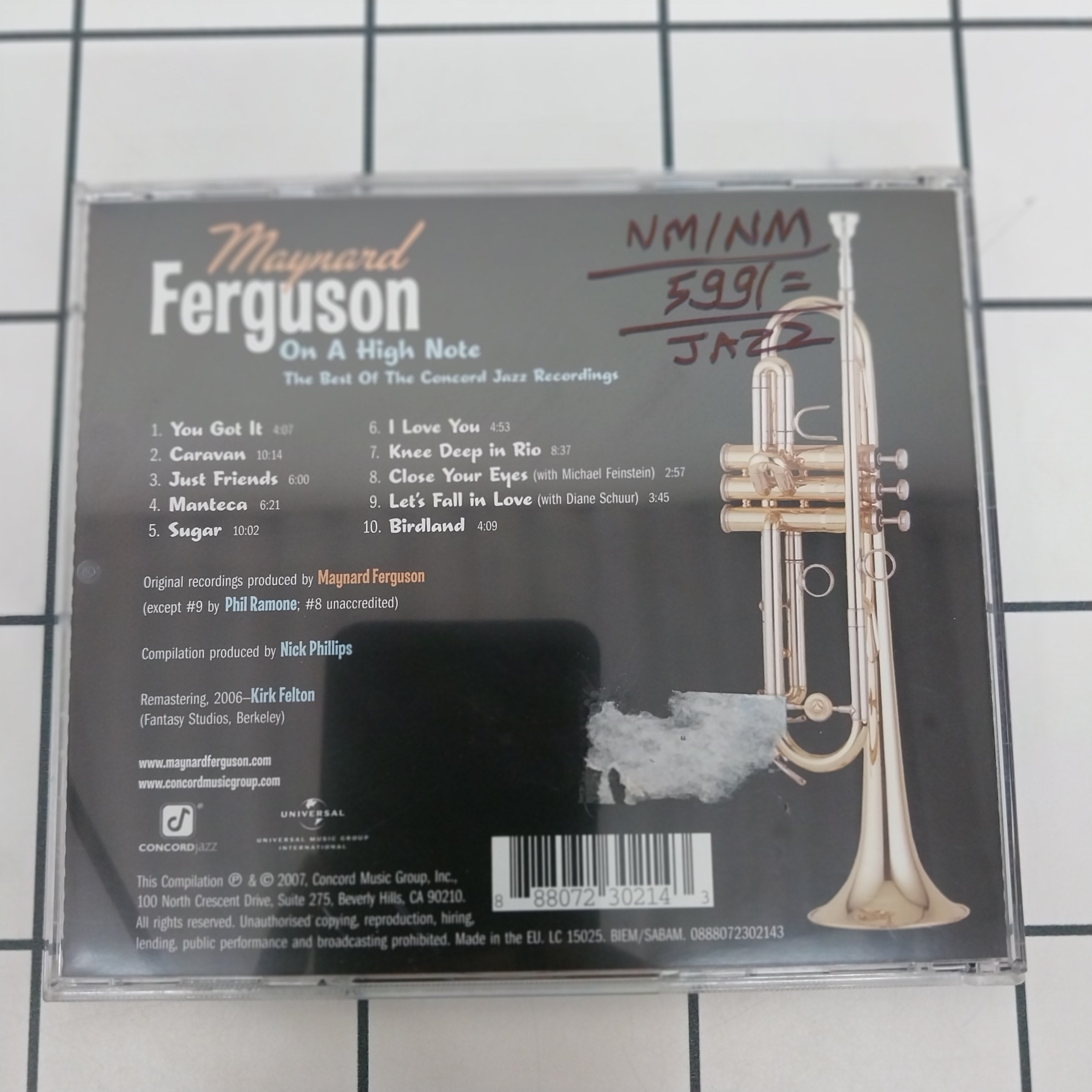 Maynard Ferguson - On A High Note - The Best Of Concord Jazz Recordings (CD)