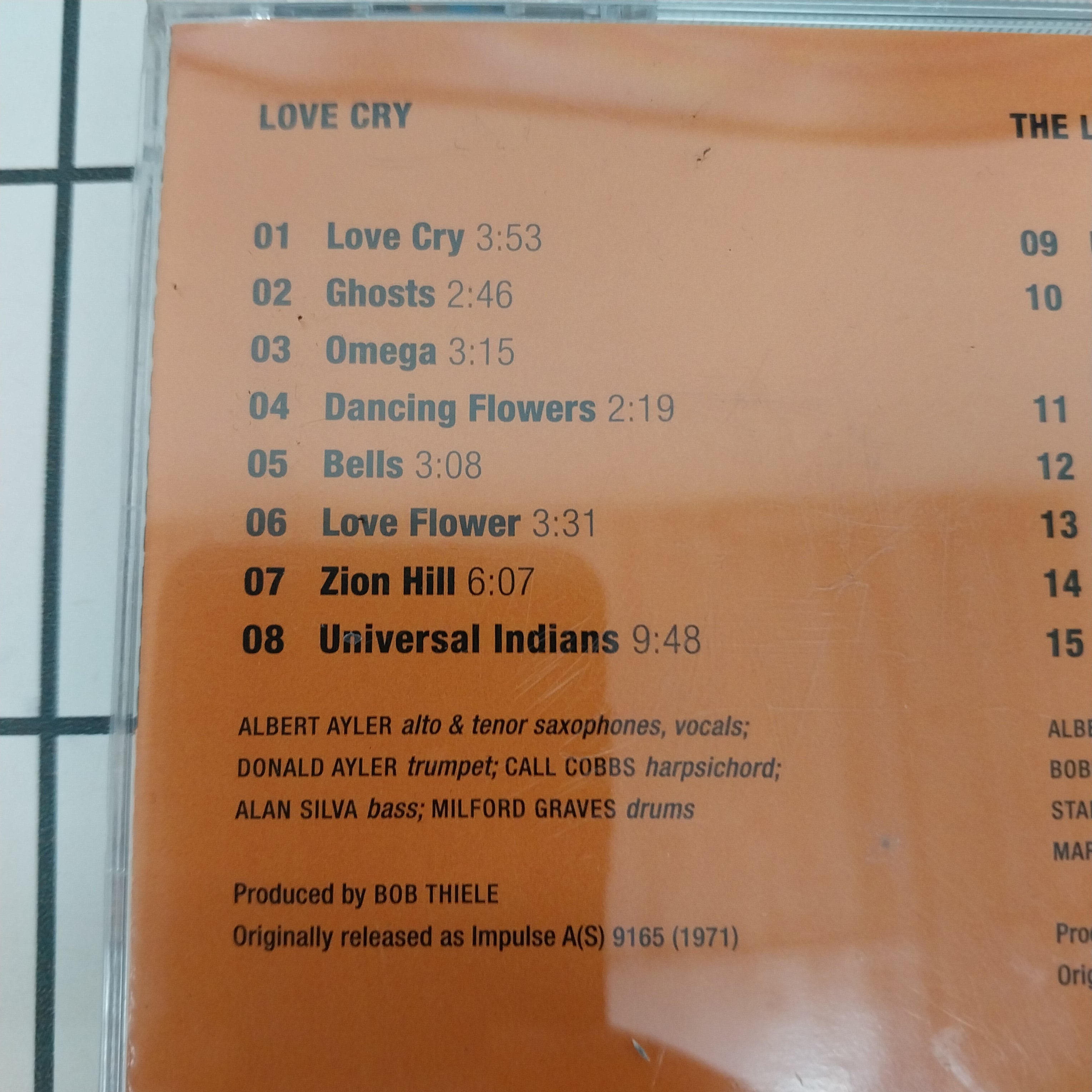 Albert Ayler - Love Cry / The Last Album (CD)