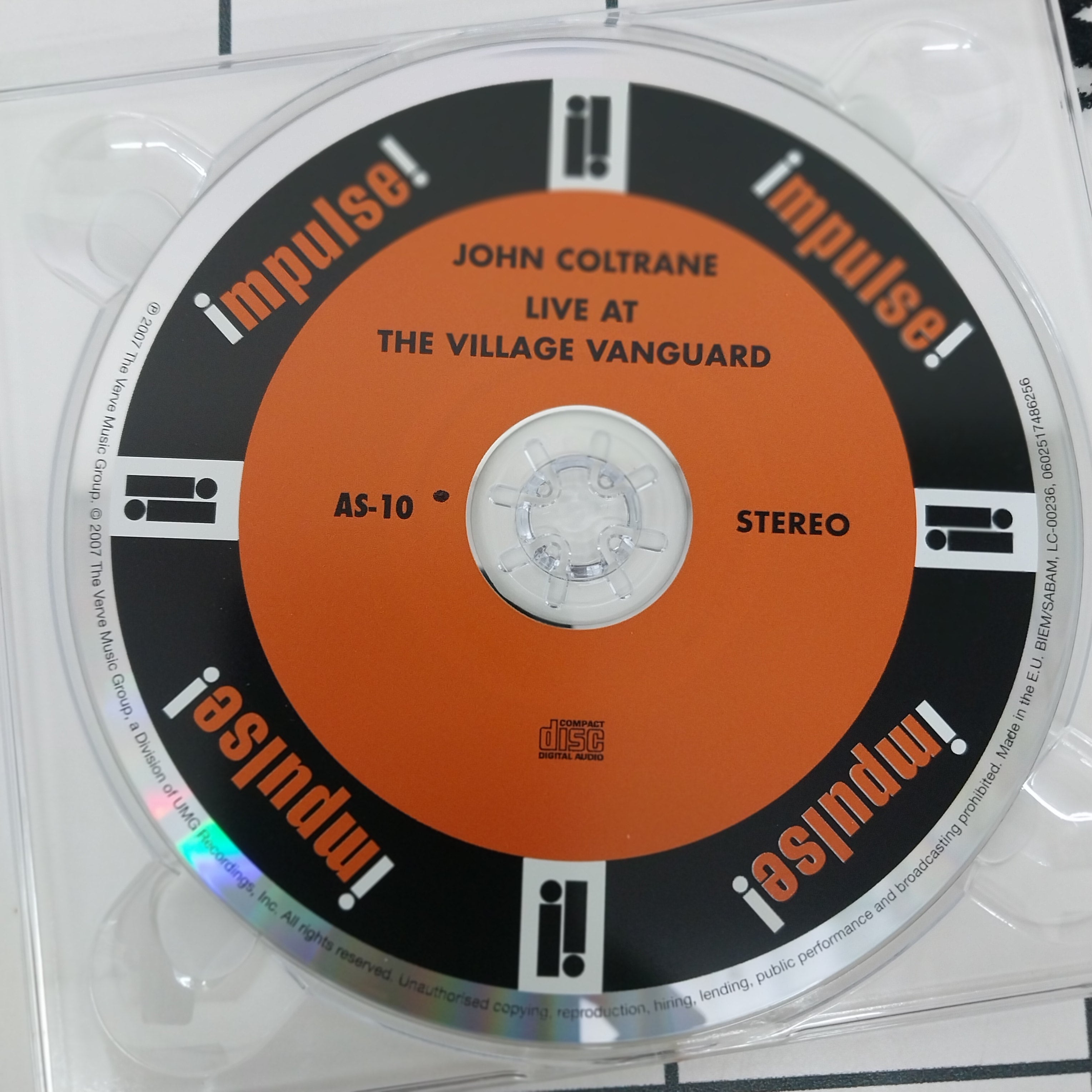 John Coltrane - "Live" At The Village Vanguard (CD)