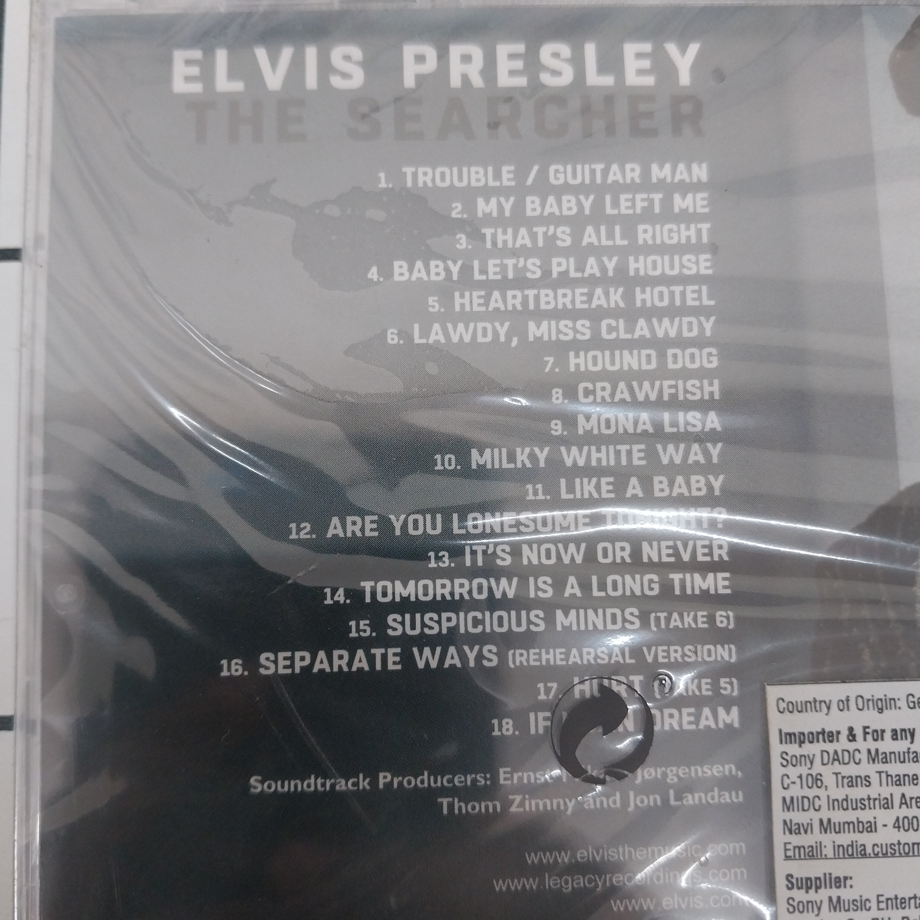 Elvis Presley - The Searcher  (The Original Soundtrack) (CD)